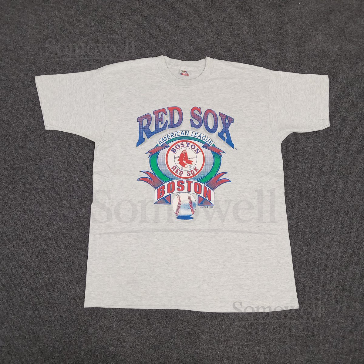 Vintage 90's Red Sox Boston American Baseball MLB Tshirt_611