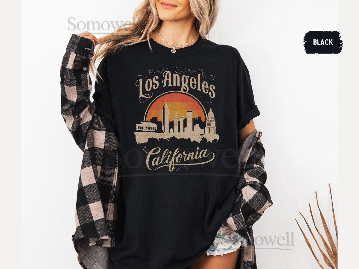 Los Angeles Comfort Colors shirt Hollywood Tshirt California T shirt Vacation tee Los Angeles Apparel Los Angeles Souvenir Vacation Gifts_278