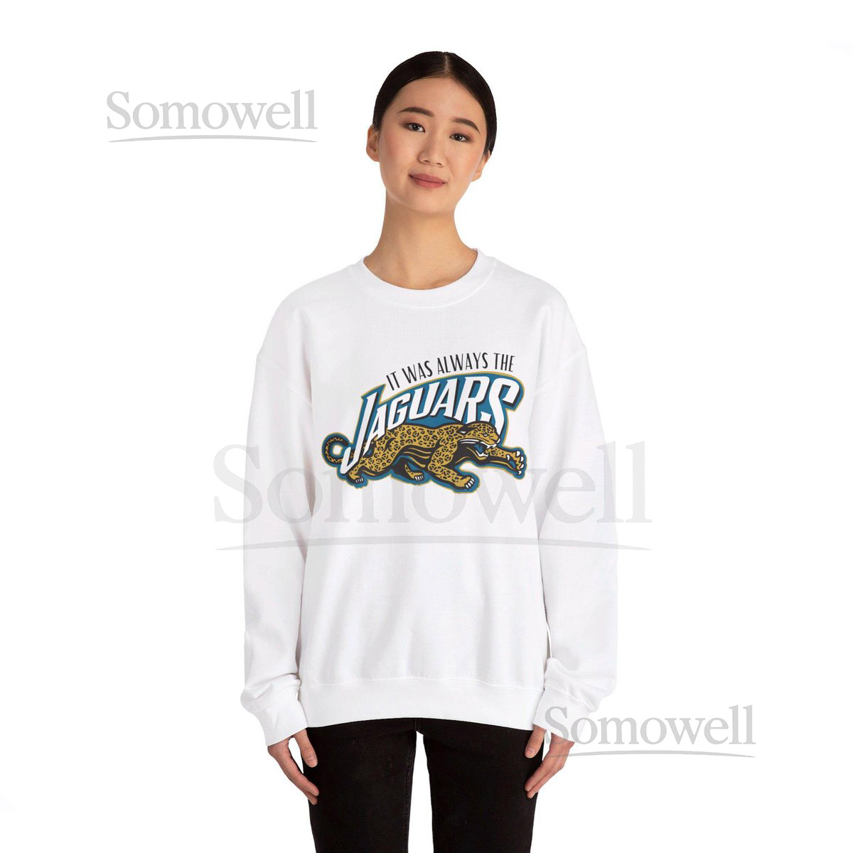 It Was Always the Jaguars Throwback Crewneck Swea_568