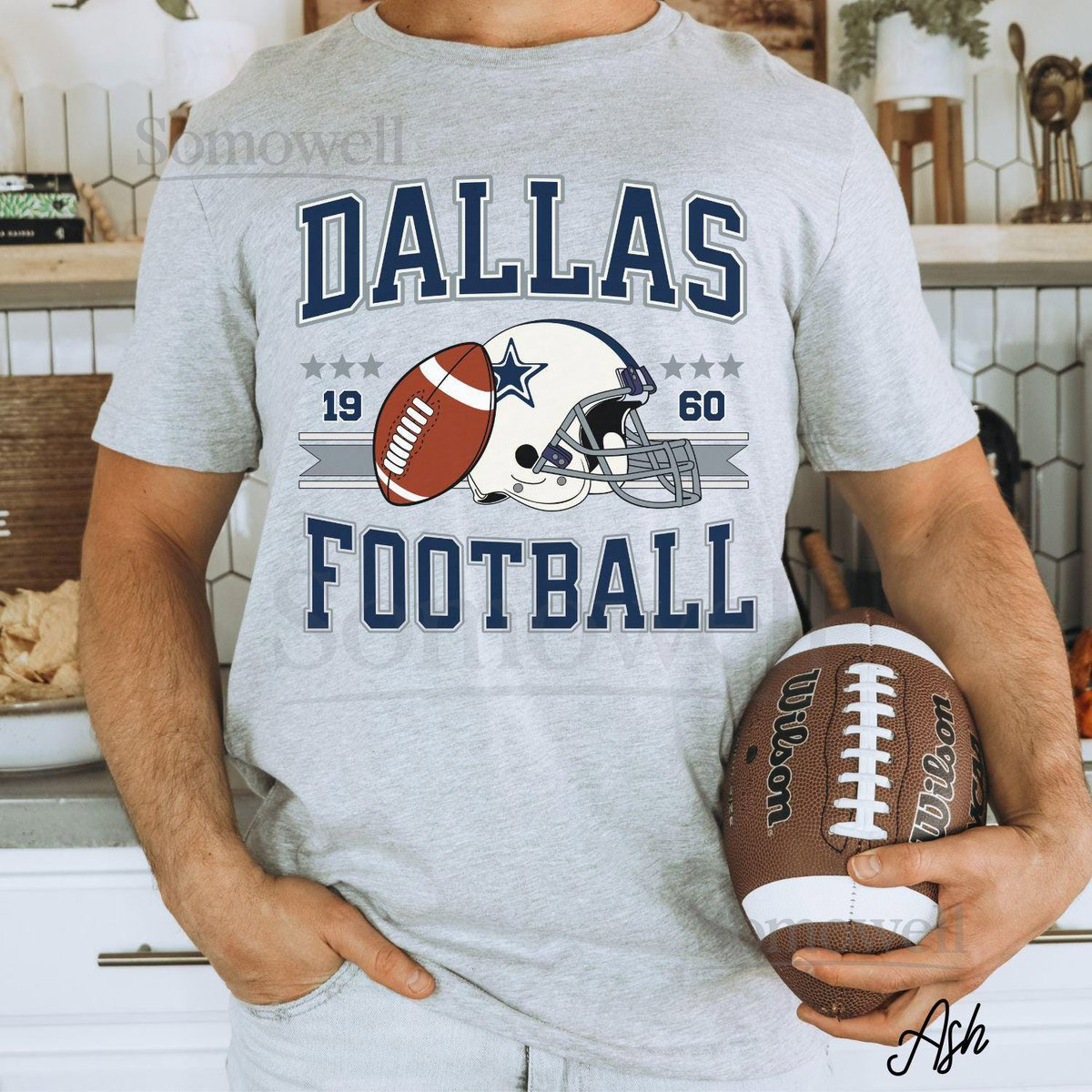 Vintage Dallas Football Shirt Retro Cowboy Game Day T-Shirt Cowboy Football Apparel Super Bowl Shirt Dallas Football Lover Gift_568