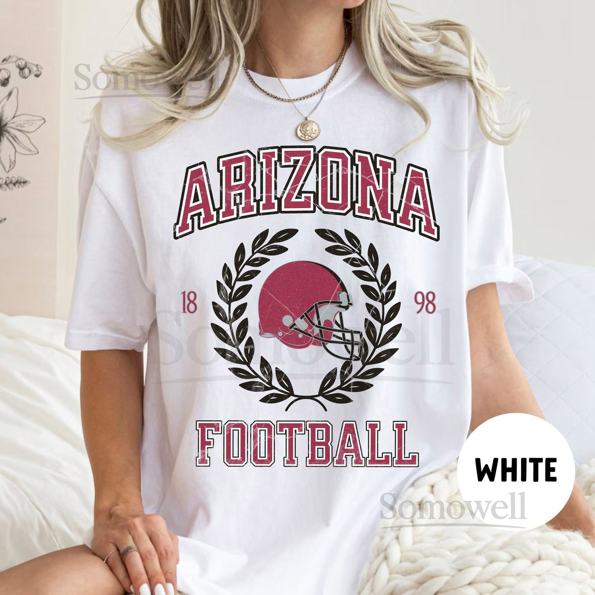 Comfort Colors Arizona Football Shirt Vintage Arizona Football Shirt Retro Cardinal Football Shirt Cardinal Football Gift Cardinal Shirt_576