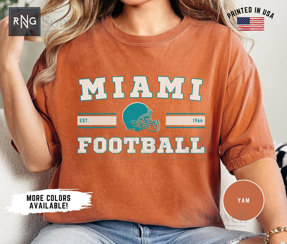 Miami Football Shirt Dolphin Football Gameday Shirt Miami Football Apparel Miami Sports Apparel Retro Dolphin Football Fan Gift Idea_446