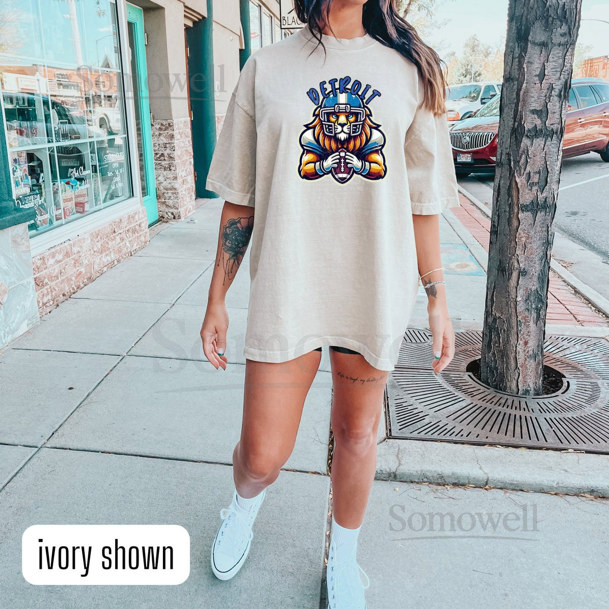 Lions T-shirt Lions Shirt for Women Detroit Football Tshirt Detroit All Grit Crewneck Lions Gameday Apparel Lions Merch Lions Fan Tee_573