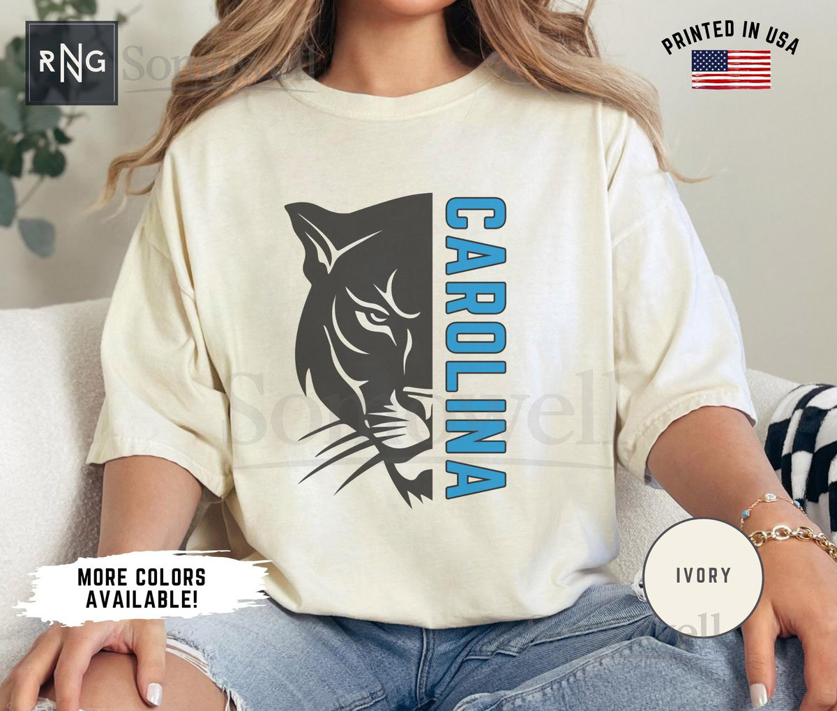 Carolina Football Shirt Panther Football Gameday Shirt Carolina Football Apparel Panther Fan Apparel Retro Carolina Football Fan Gift_340