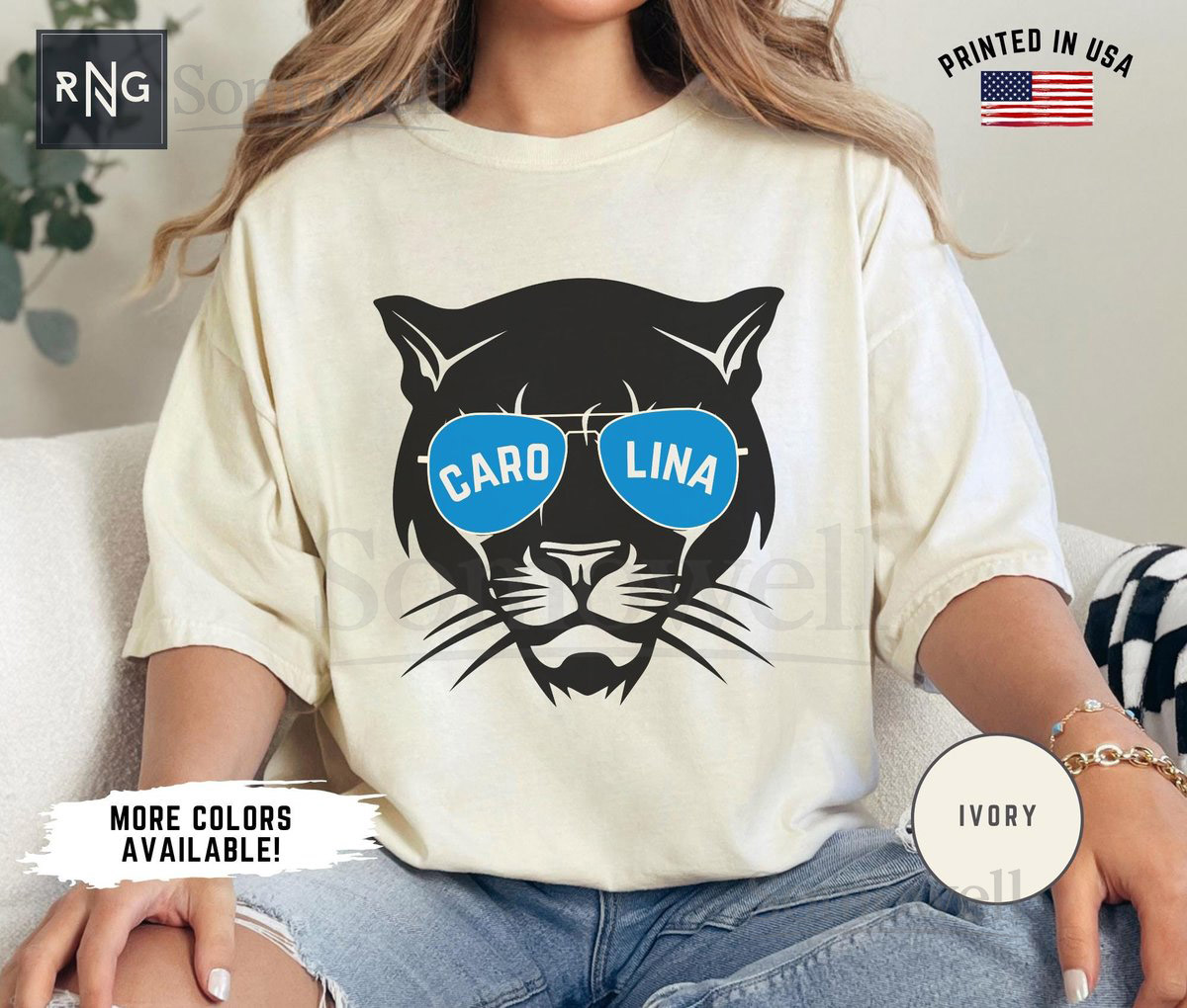 Carolina Football Shirt Panther Football Gameday Shirt Carolina Football Apparel Panther Sports Apparel Retro Carolina Football Fan Gift_341