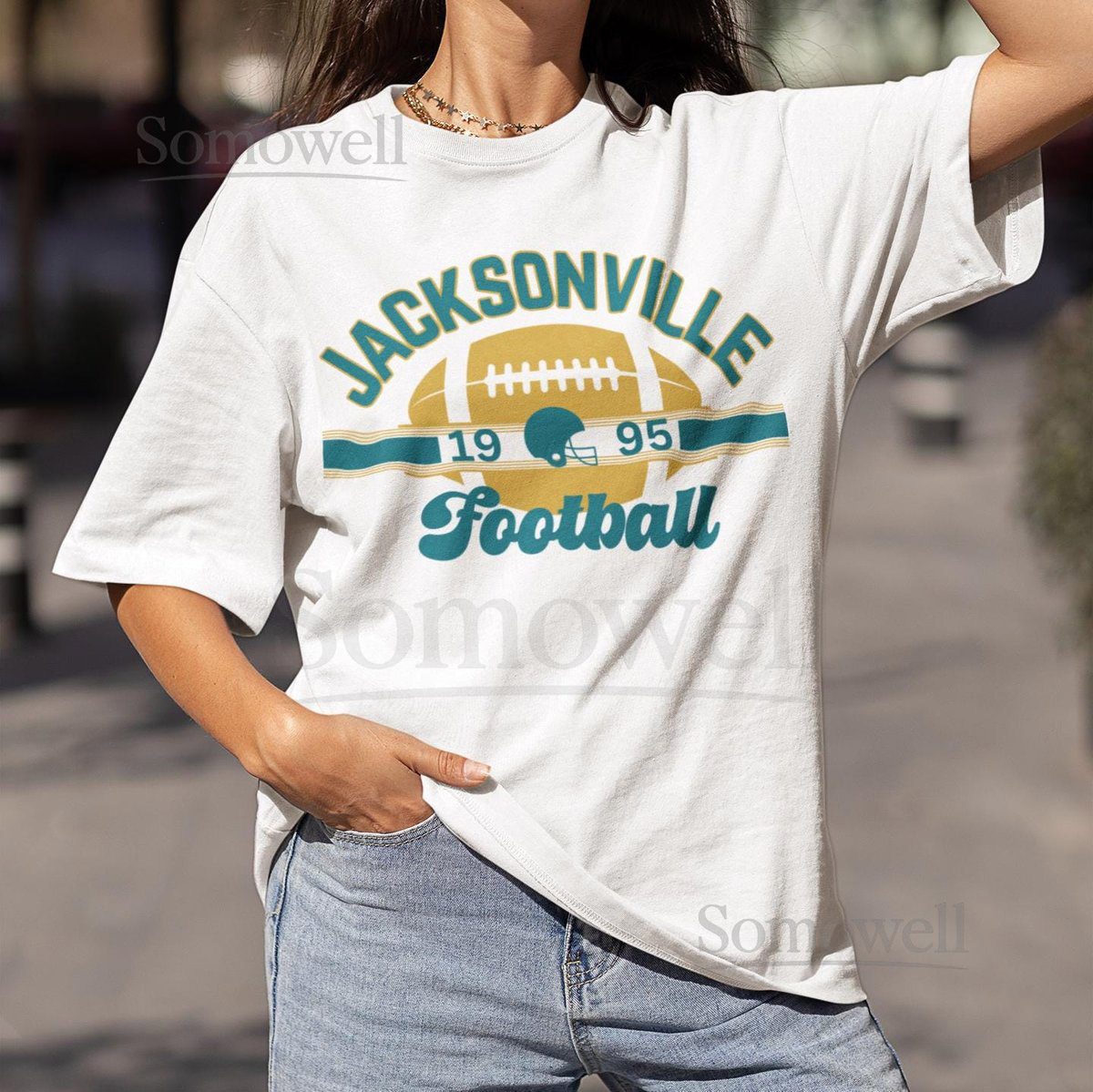 Jacksonville Football Vintage T-Shirt Jacksonville Jaguar Throwback Tee Unisex Retro Jaguar Crewneck Shirt Jax Fan Gift Game Day_634