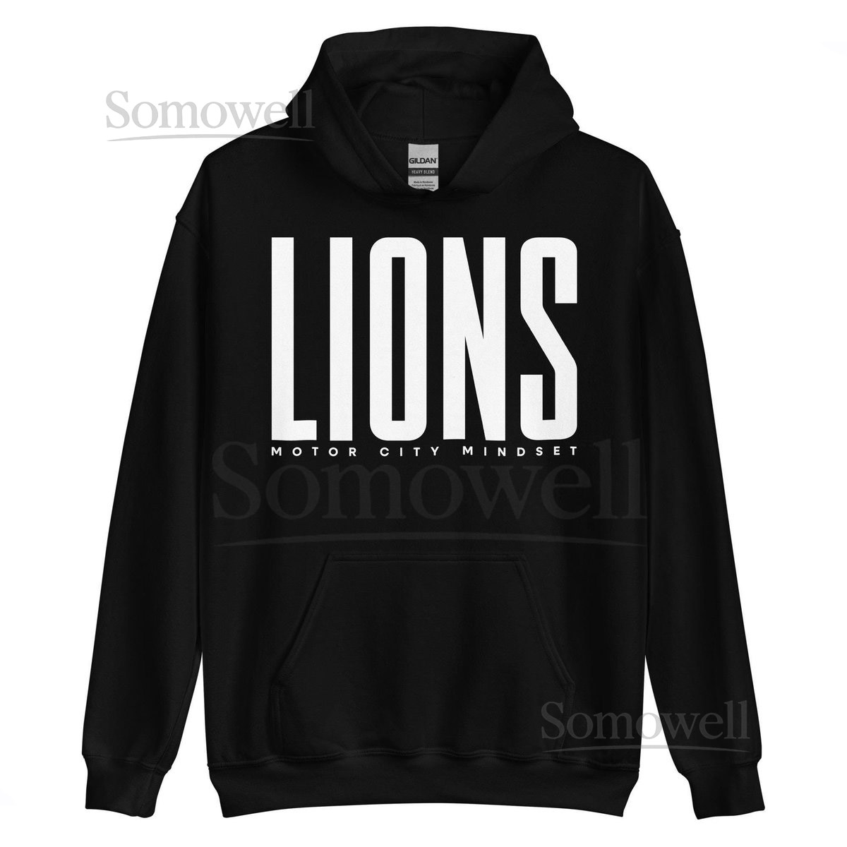 Lions Hoodie Detroit Football Hoodie Sports Apparel T-Shirts Hoodies Lions Black Hoodie_561