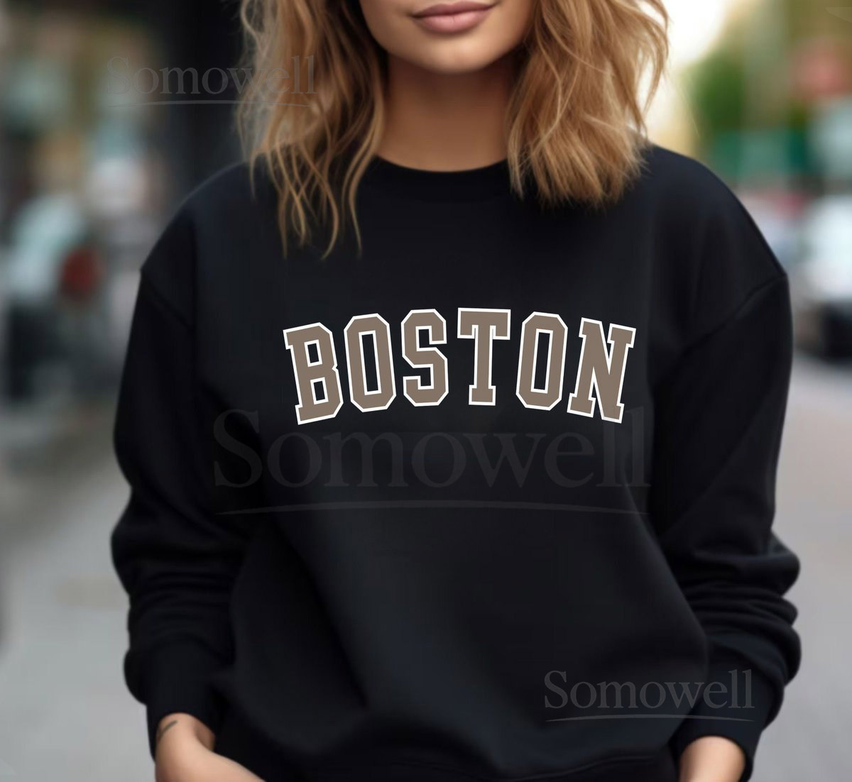 Boston Massachusetts Sweatshirt Trendy College Crewneck_188