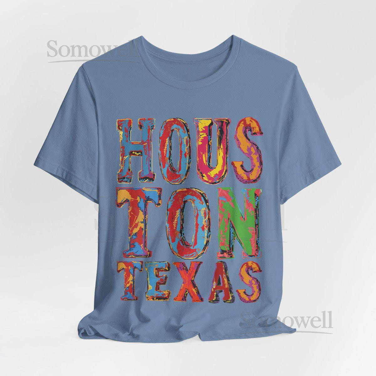 Houston Texas Shirt Retro Typography Graph_364