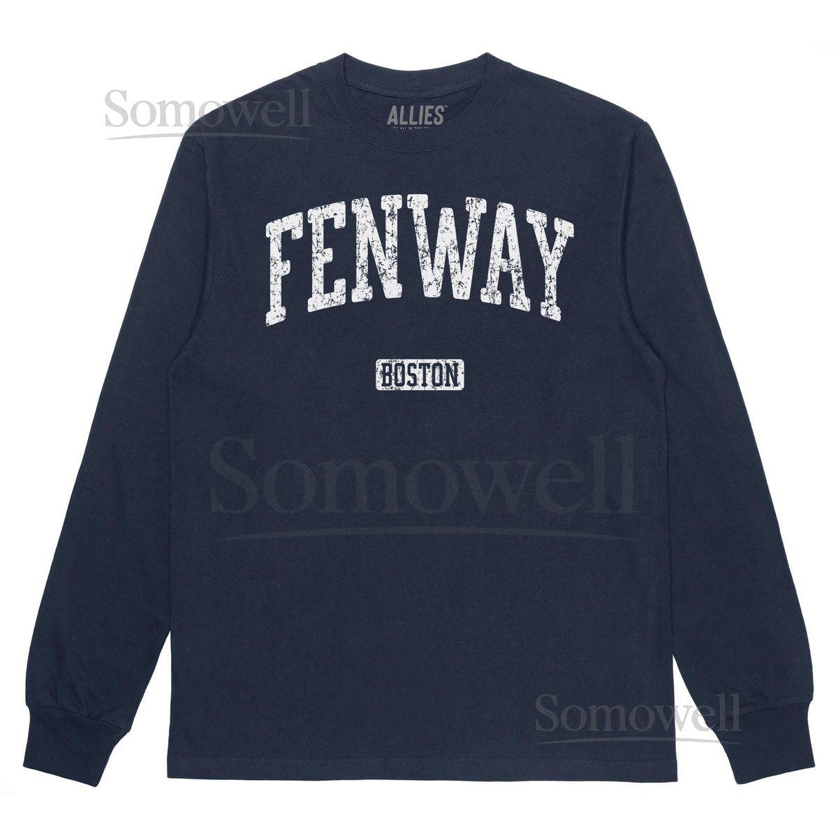 Vintage Fenway Boston Long Sleeve T-Shirt Retro Neighborhood Tee for Men Unisex Classic Fenway Apparel_688