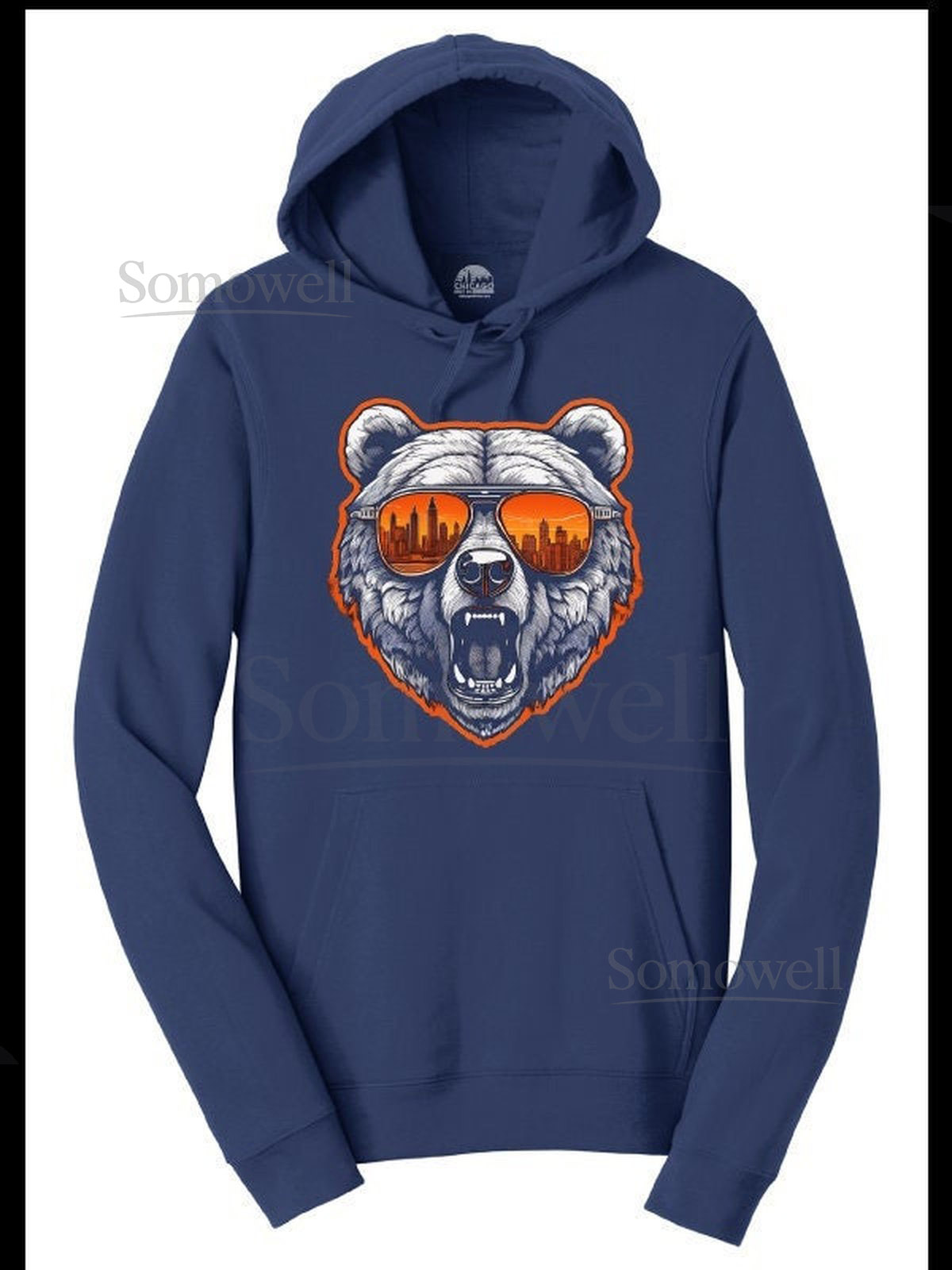 Chicago Bear Ditka Shades Hoodie_419
