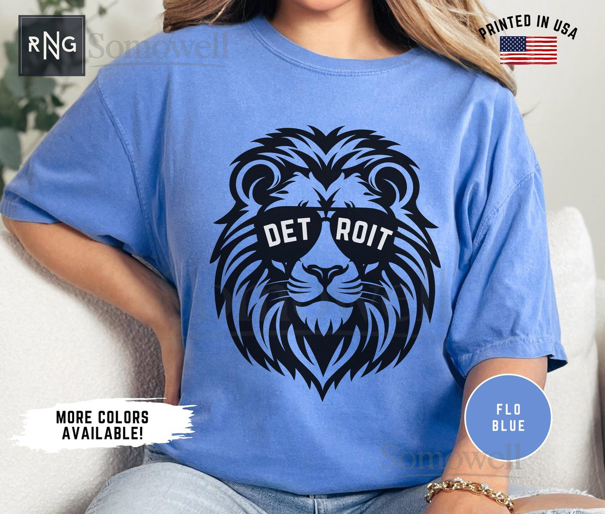 Detroit Football Shirt Lion Football Gameday Shirt Detroit Football Apparel Lion Sports Apparel Retro Detroit Football Gift Lion Fan_134
