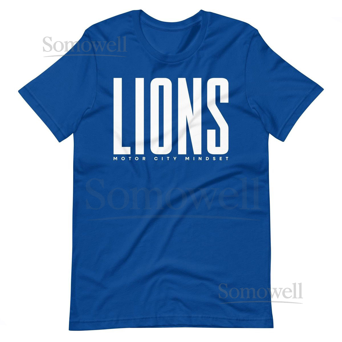 Lions T-Shirt Detroit Football Shirt Sports Apparel T-Shirts Hoodies Lions Blue Tee_549