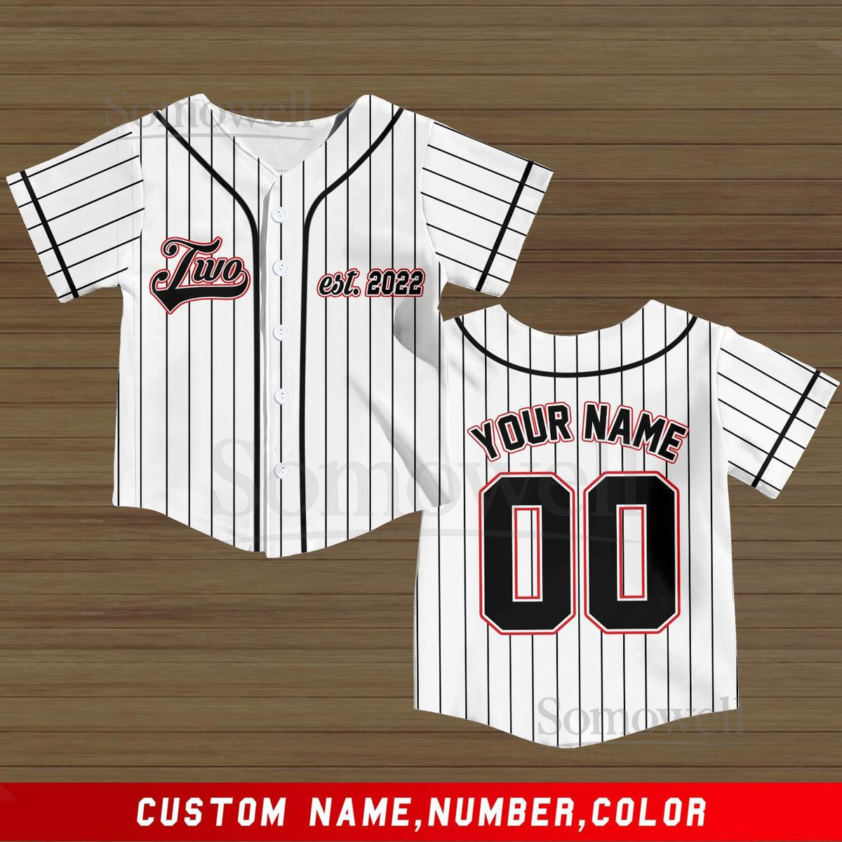 Personalized Baseball Jersey Rookie Year Kids Youth Baseball 1st 2nd 3rd birthday boy jersey custom birthday baseball Boys kids jerseys_026