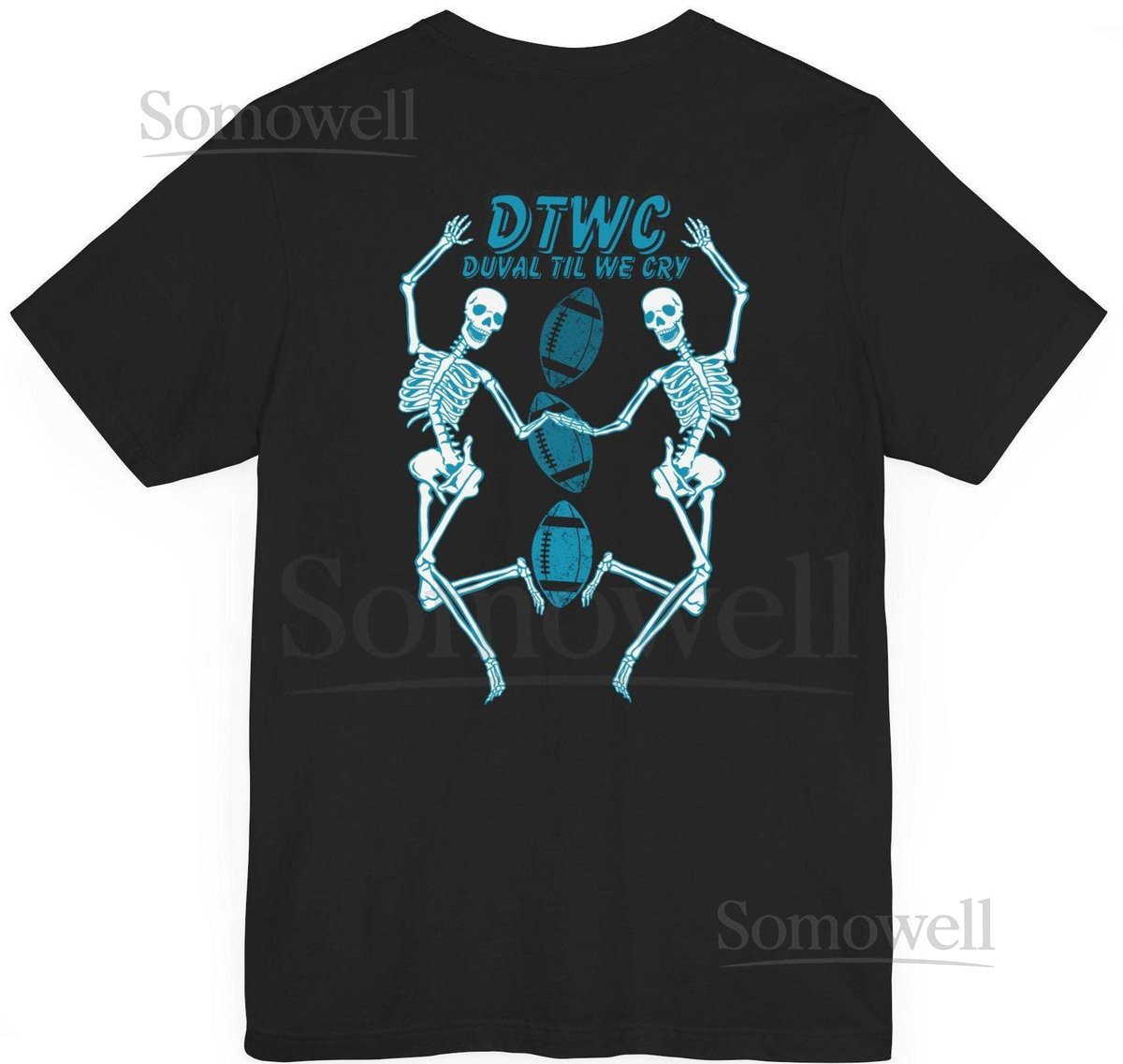 Jacksonville Jaguars Skeleton T-shirt DTWD Football F_664