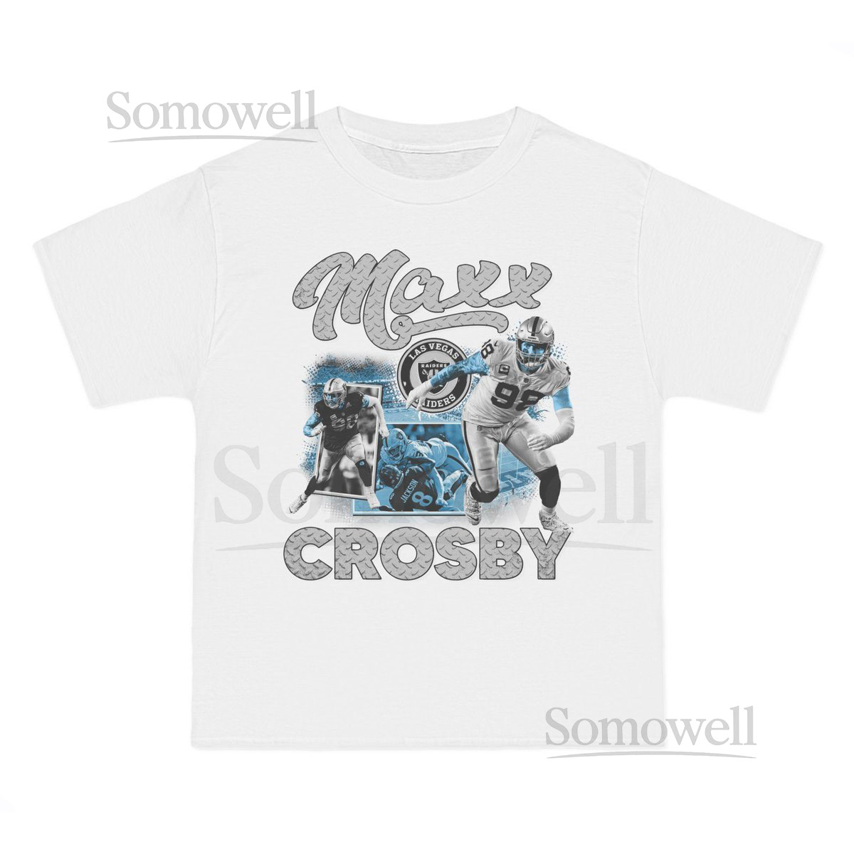Maxx Crosby Las Vegas Raiders Vintage Graphic T-Shirt - Retro NFL Defensive End Design_615