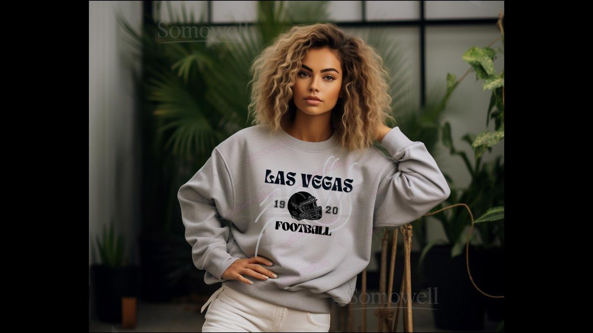 Vintage Las Vegas Raiders Crewneck Retro NFL Football Sweater_809