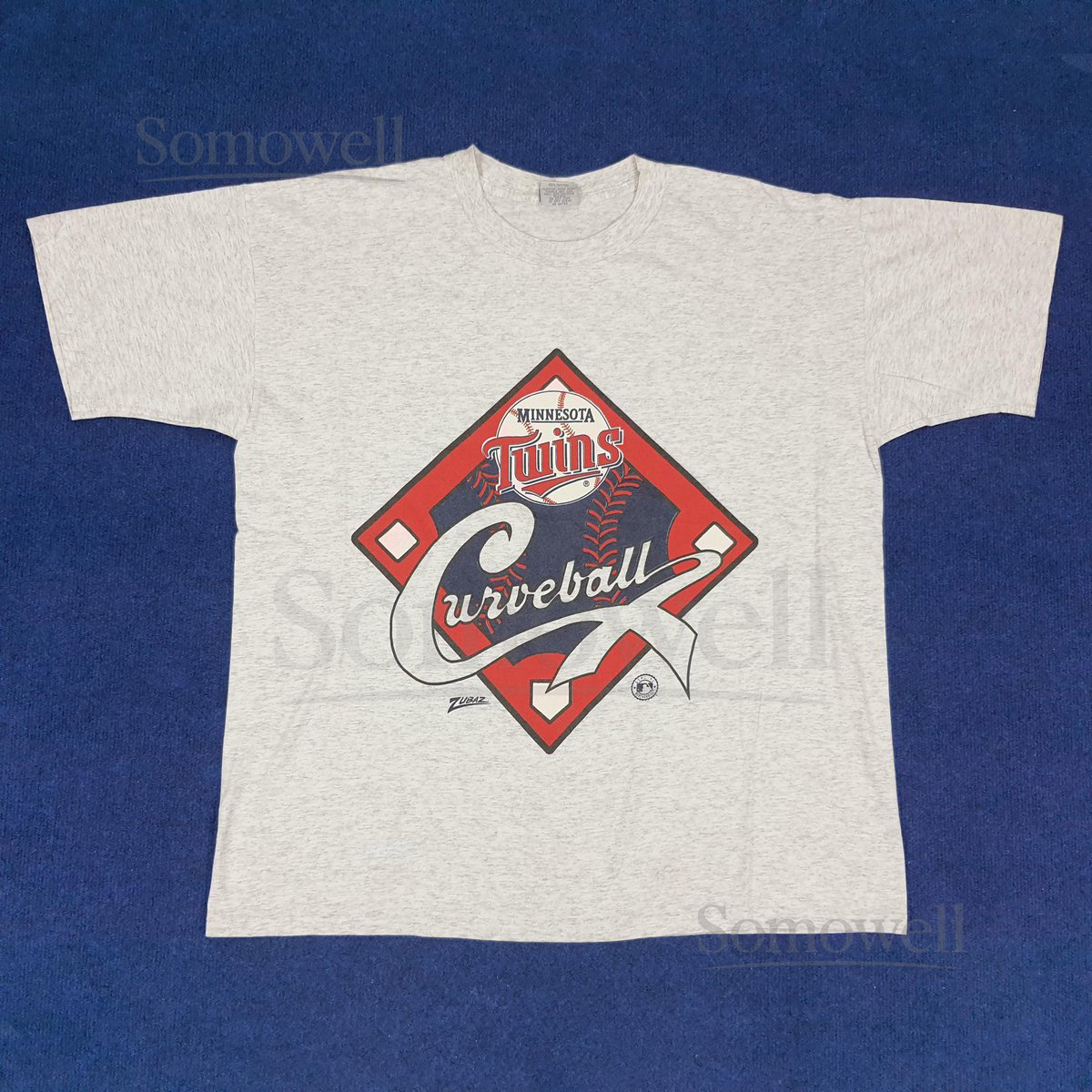 Vintage Zubaz Minnesota Twins Curveball T-shirt_945
