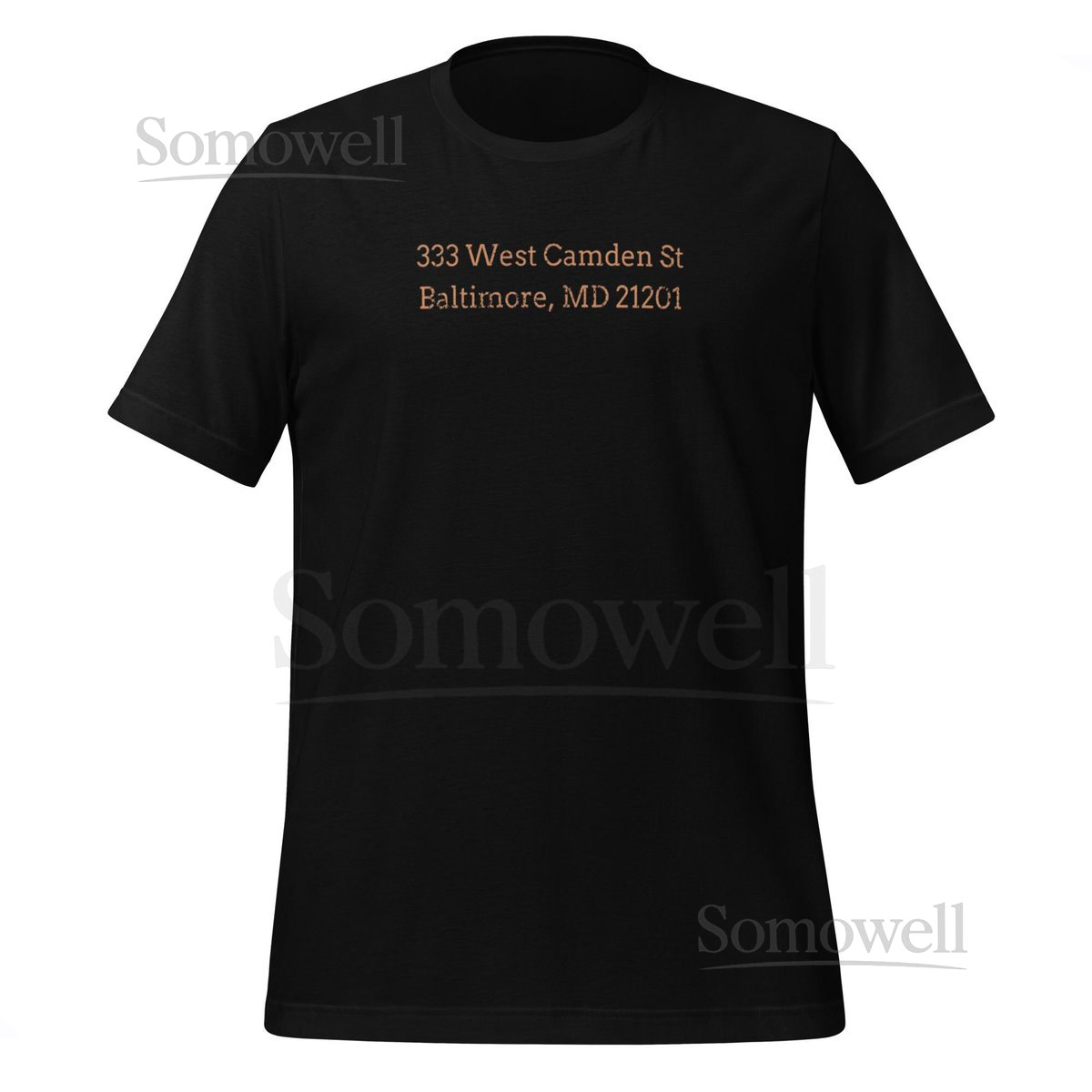 Vintage Camden Yards Address T-Shirt Baltimore Baseball_685