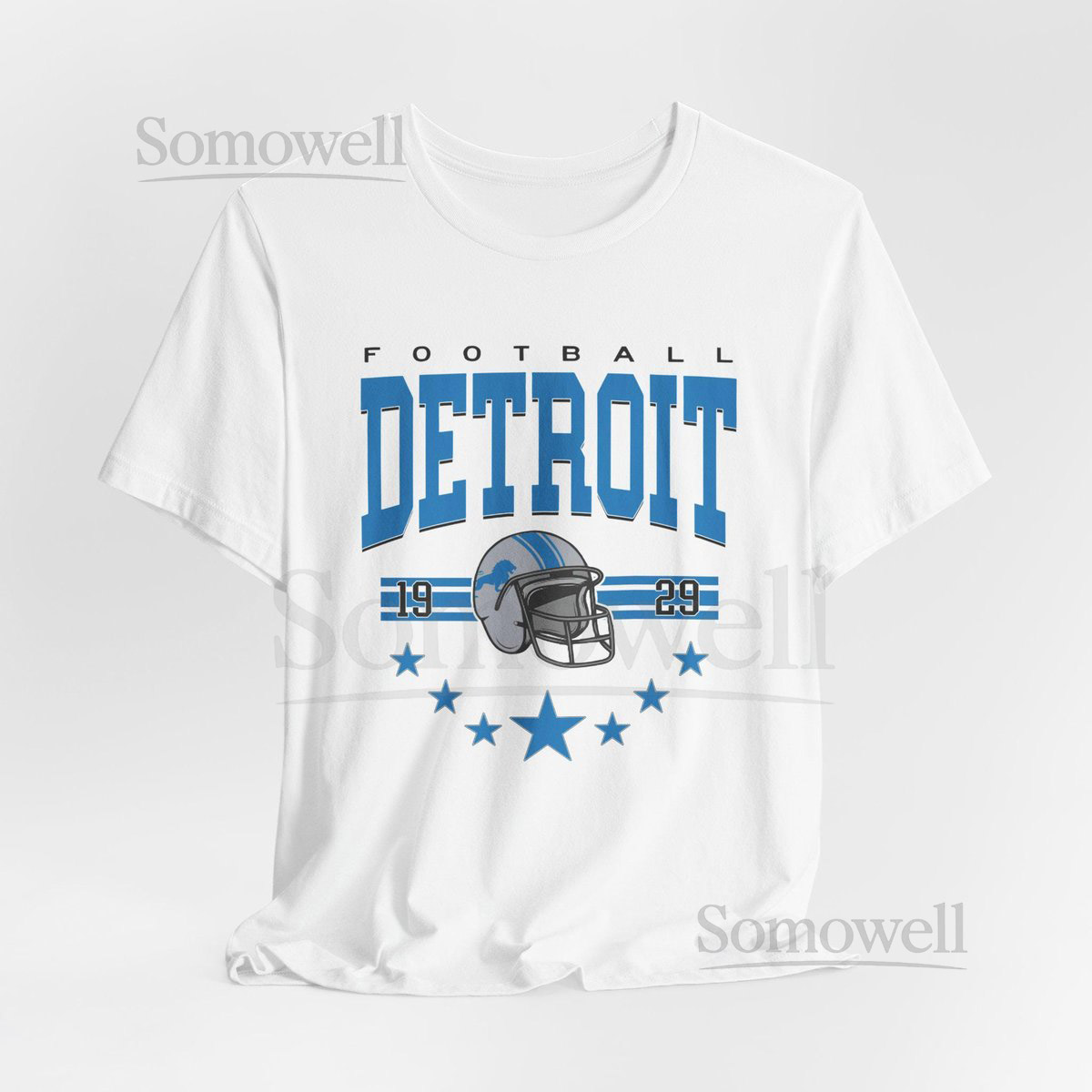 Detroit Football Vintage Unisex Tee Shirt Lions Fan Gift Retro Sports Wear Football Team Apparel Gift for Detroit Fans_173