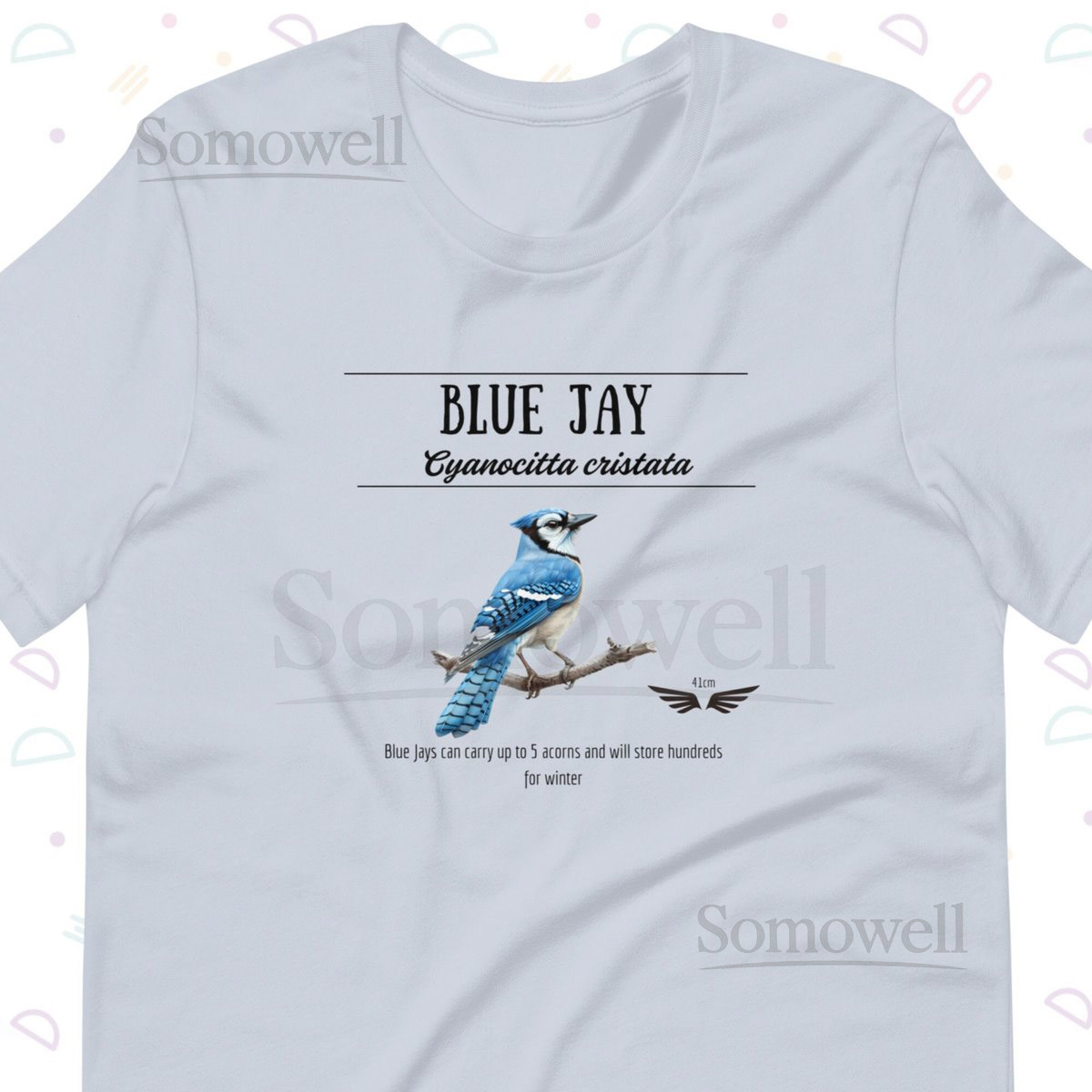 Blue Jay Wingspan board game T shirt Wingspan upgrade accessories gift for bird lovers bird watcher nerd blue jay fact tee for him and her_124
