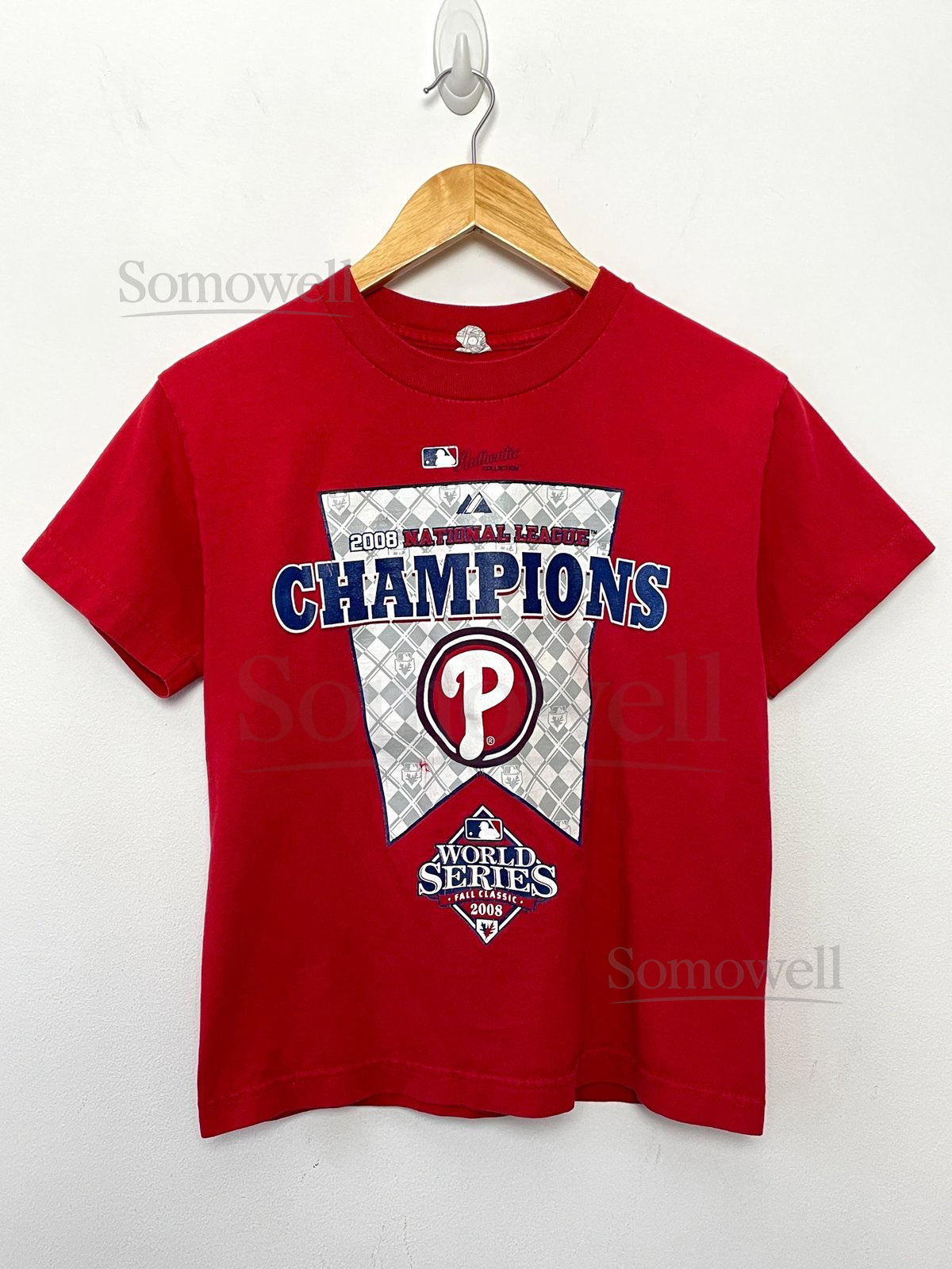 Vintage 2000s Philadelphia Phillies MLB Baseball National League Champions Graphic Tee Shirt fits adult XS_1007