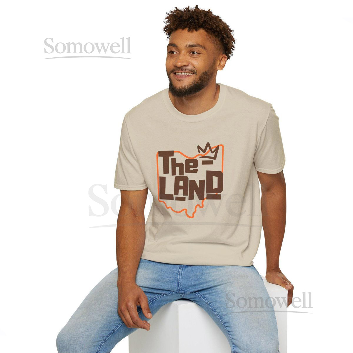 The Land Tee Cleveland apparel City Street style CLE Ohio Proud C-Town Fashion The Land vibe shirt Unisex Soft Shirt ohio king crown_242
