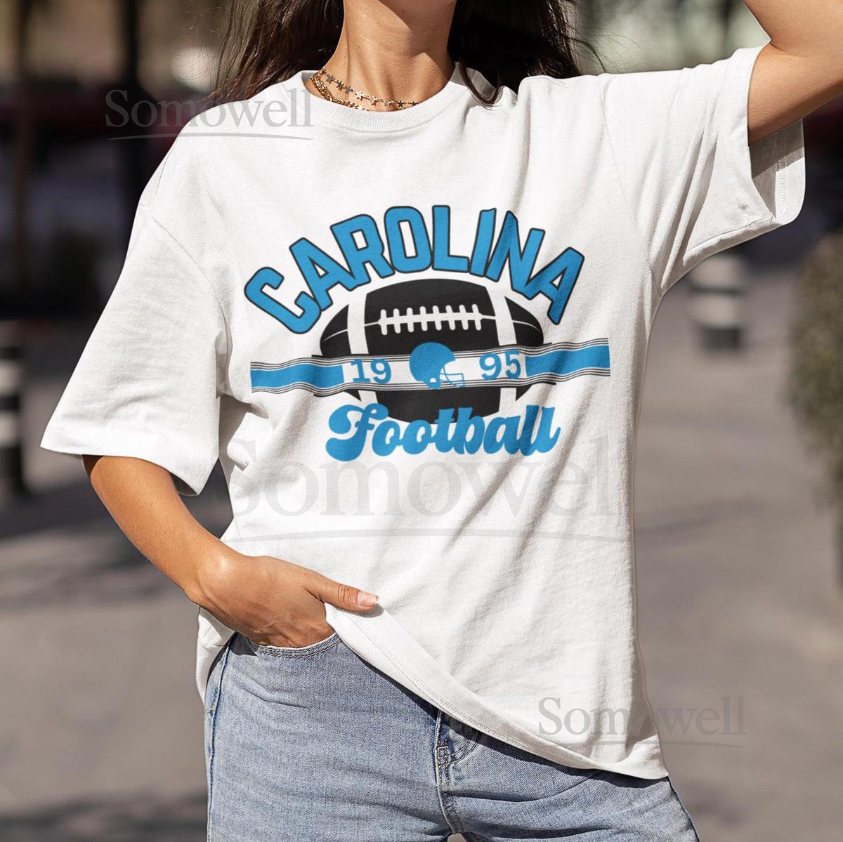 Carolina Football Vintage T-Shirt Carolina Panther Throwback Tee Unisex Retro Panther Crewneck Shirt Carolina Fan Gift Game Day Shirt_382