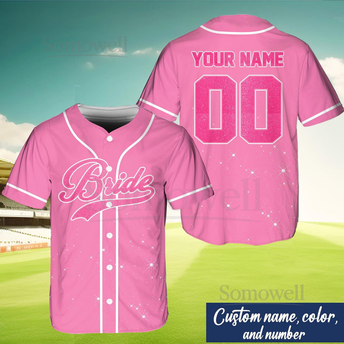 Personalized Groom and Bride Baseball Jersey Glitter Custom Jersey Baseball Jersey For Engagement Married Couple Wedding Jersey_150