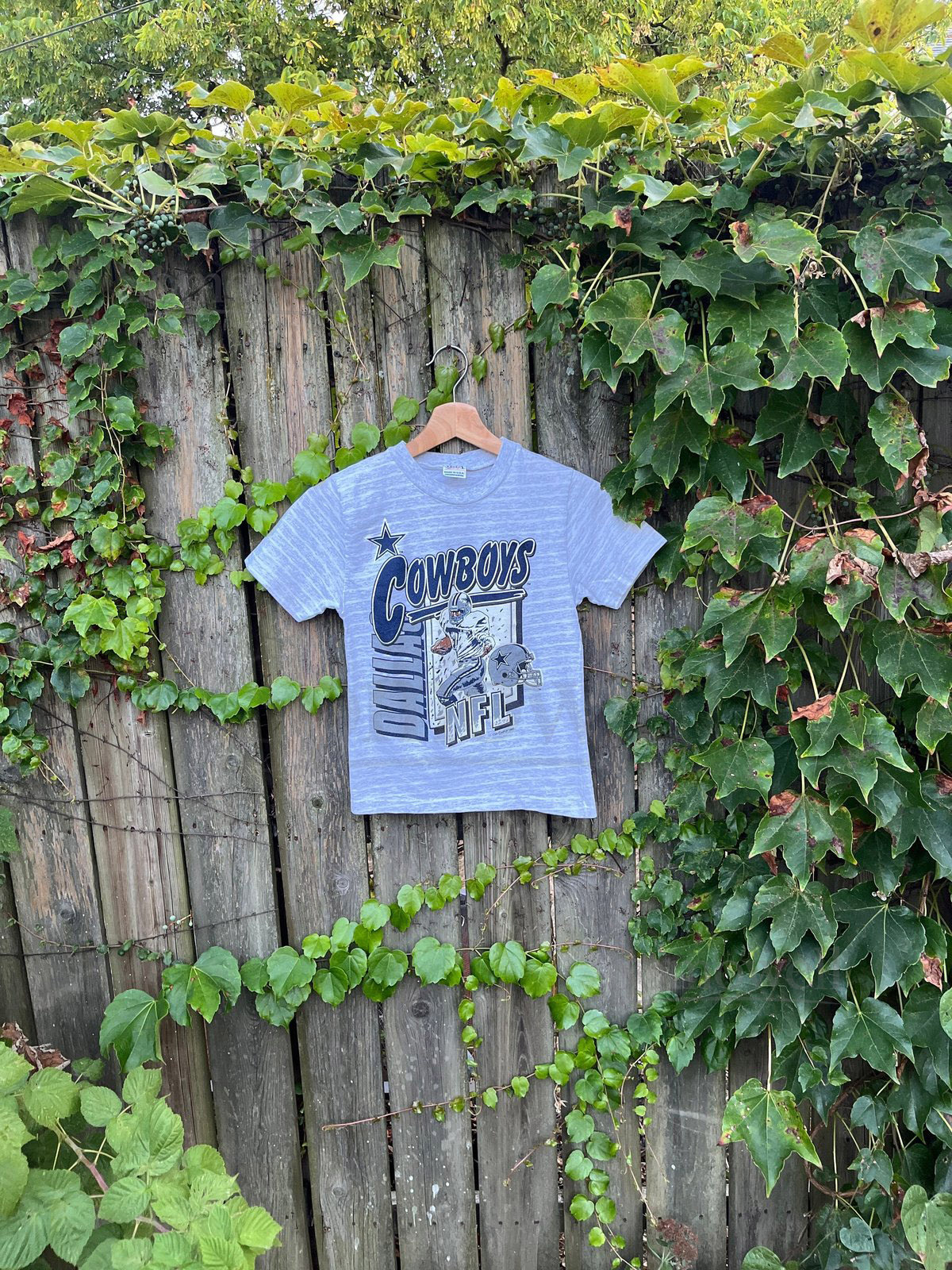 Vintage 1992 Dallas Cowboys Striped Short Sleeve T-Shirt Women's Size XXSXS_476