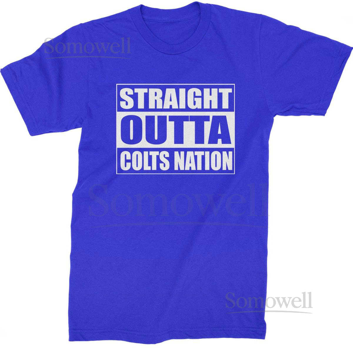 Straight Outta Colts Nation Football Mens T_843