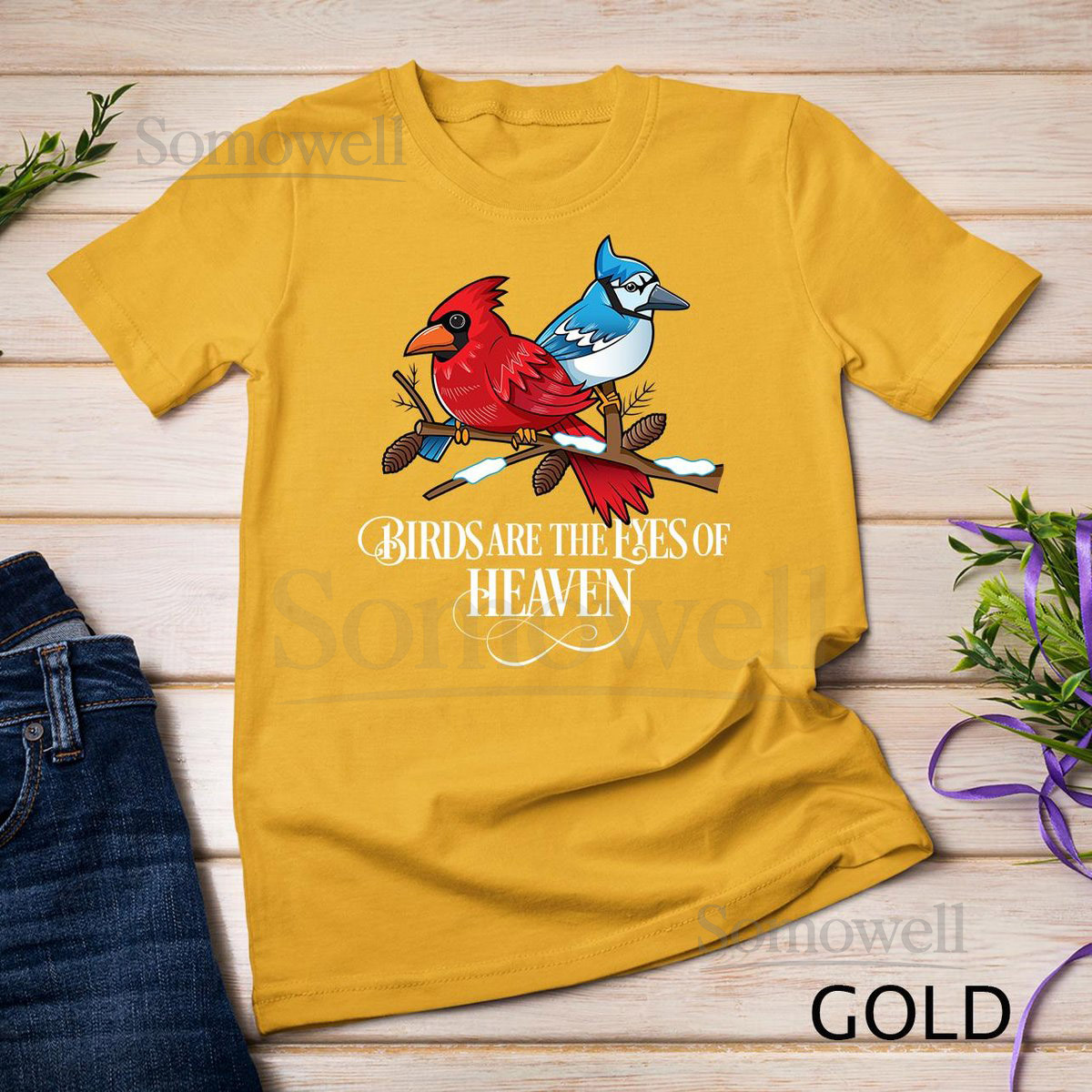 Birds Are The Eyes Of Heaven Cardinal And Blue Jay T-Shirt Sweatshirt_74