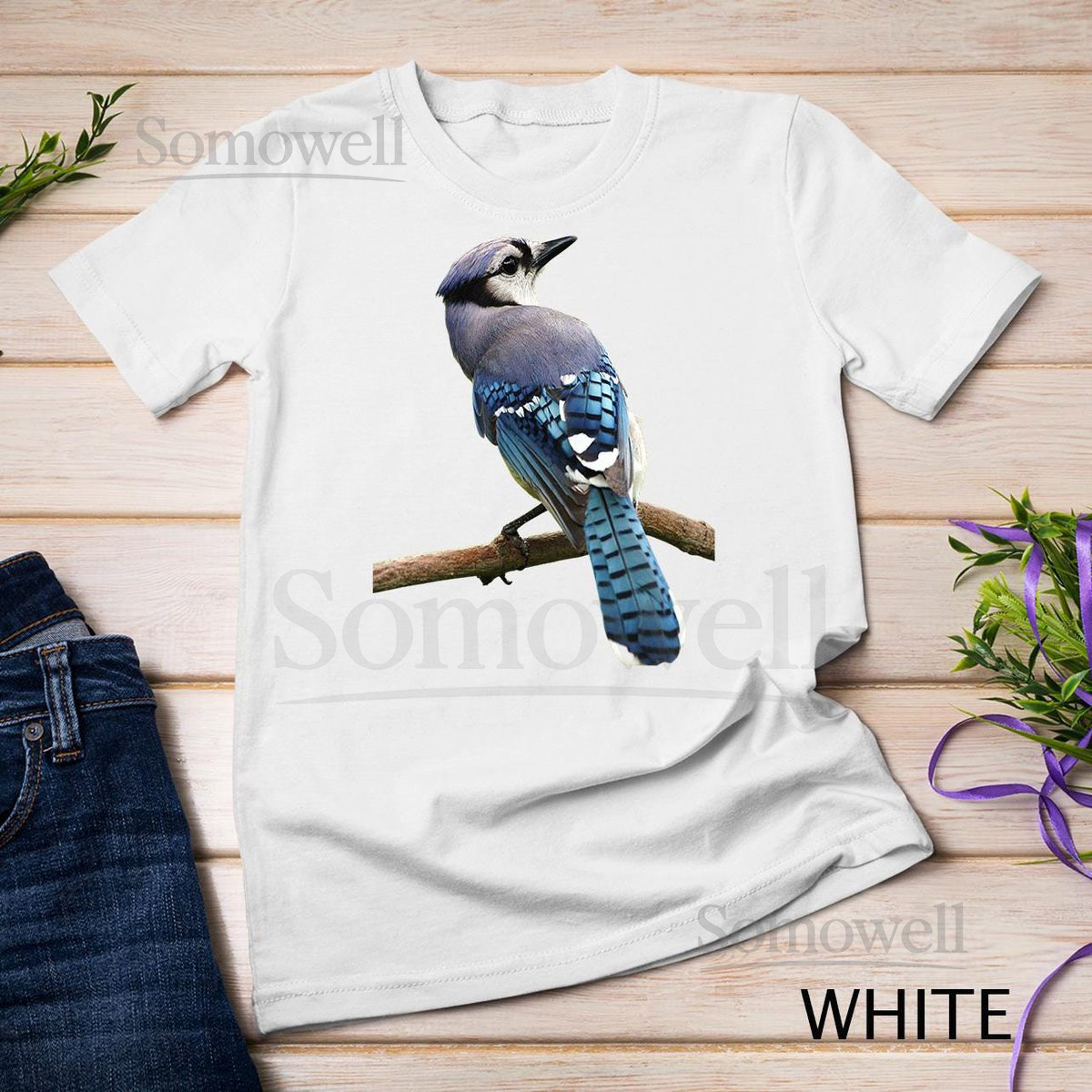 Blue Jay Bird Ornithology Long Sleeve T-Shirt Sweatshirt_93