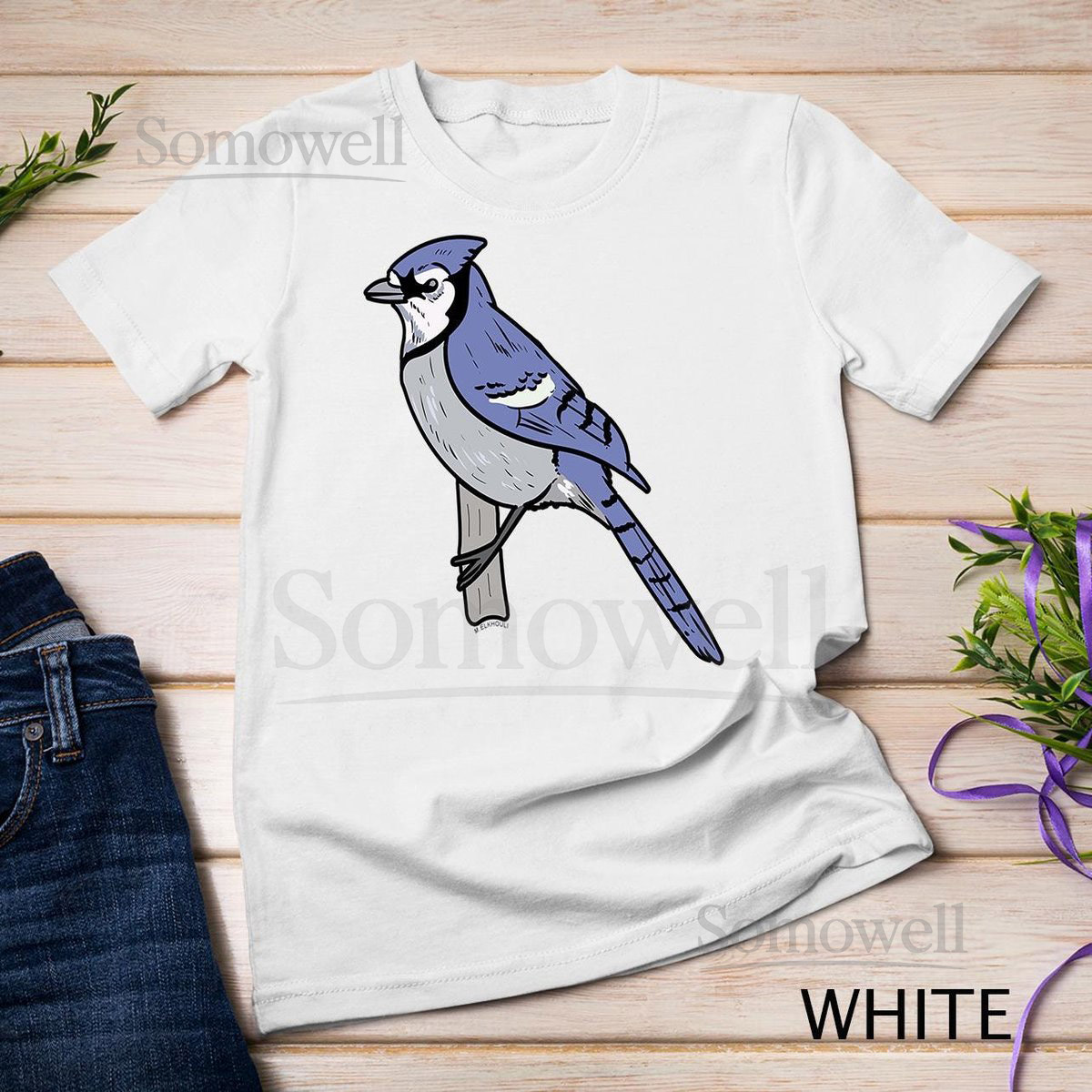 Blue Jay Funny Birds Lover Birdwatching T-Shirt Sweatshirt_99