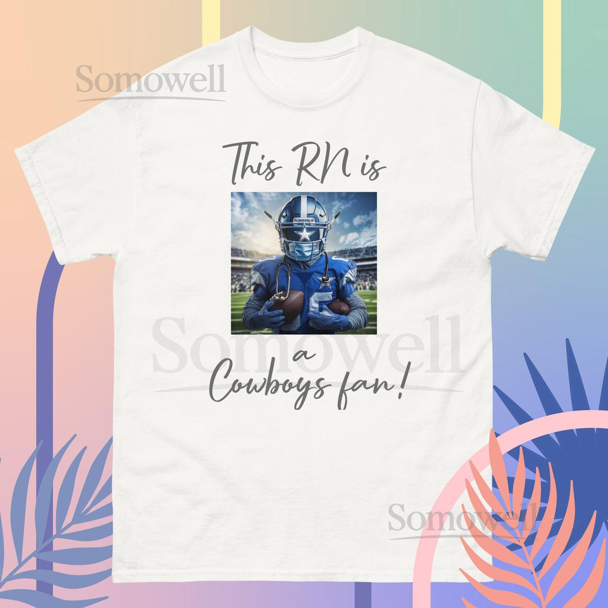 Unisex nurse healthcare Dallas Cowboys t-shirt_466