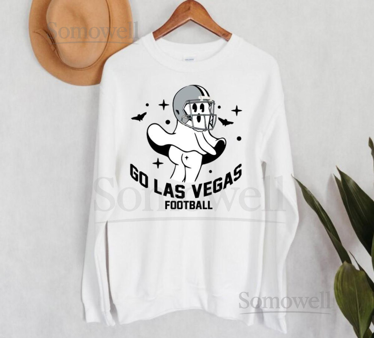 Funny Go Las Vegas Football Ghost Vintage Sweatshirt Las Vegas Football Team Spooky Season Hoodie Football Retro Shirt For Her For Mom_20