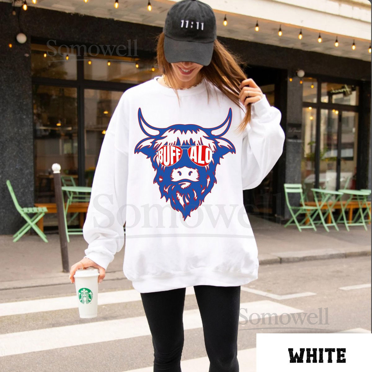Buffalo Football Sweatshirt Buffalo Crewneck Vintage Style Buffalo Sweatshirt Buffalo Football Sweater Josh Allen Buffalo Bill_286