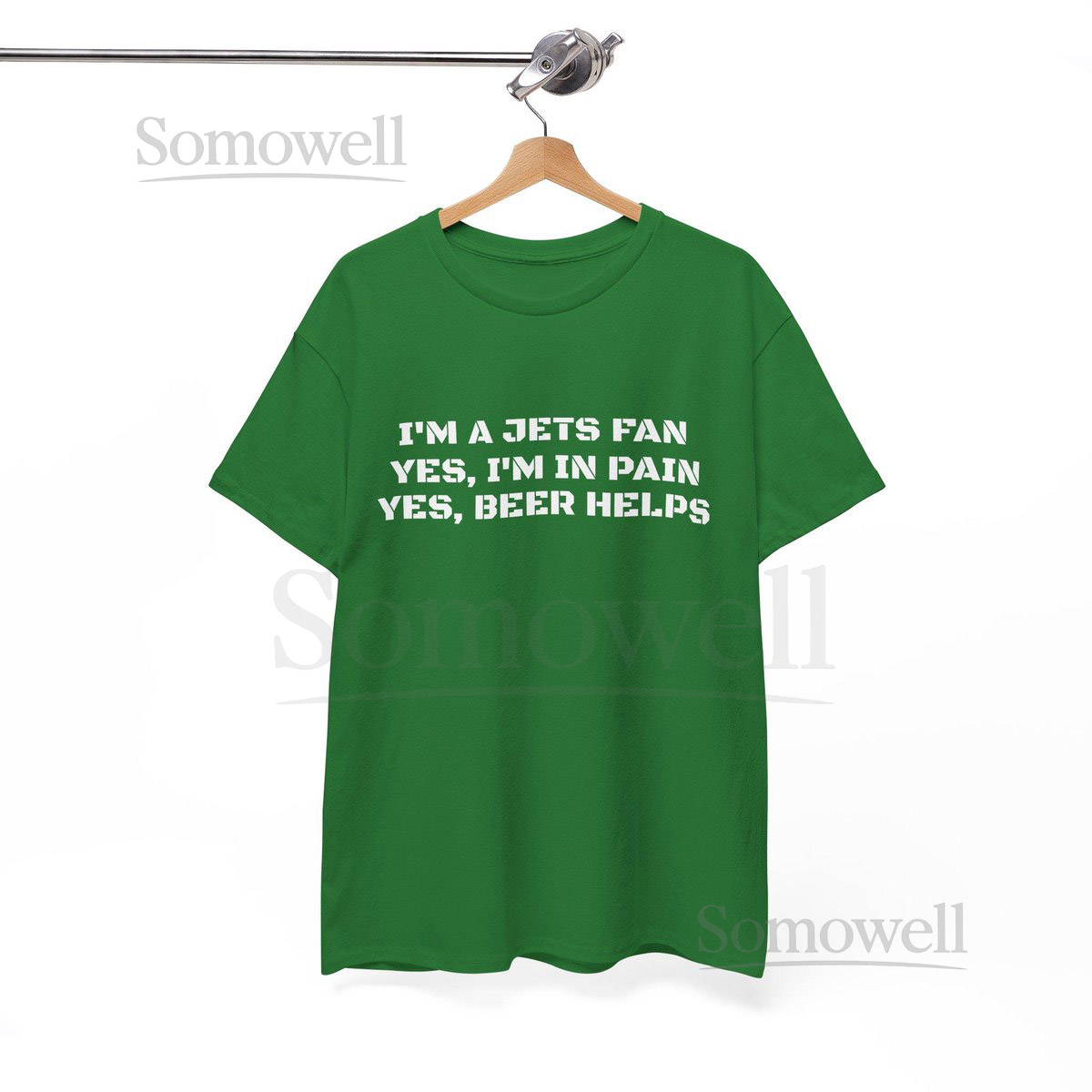 Jets Fan T-Shirt Beer Helps Football Graphic Tee_226