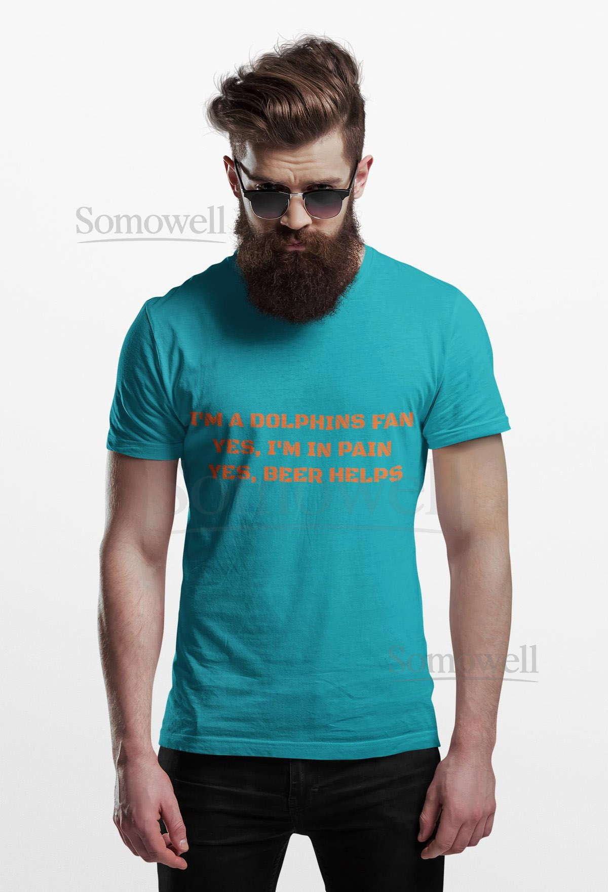 Funny Miami Dolphins Beer T-Shirt Game Day Apparel_320