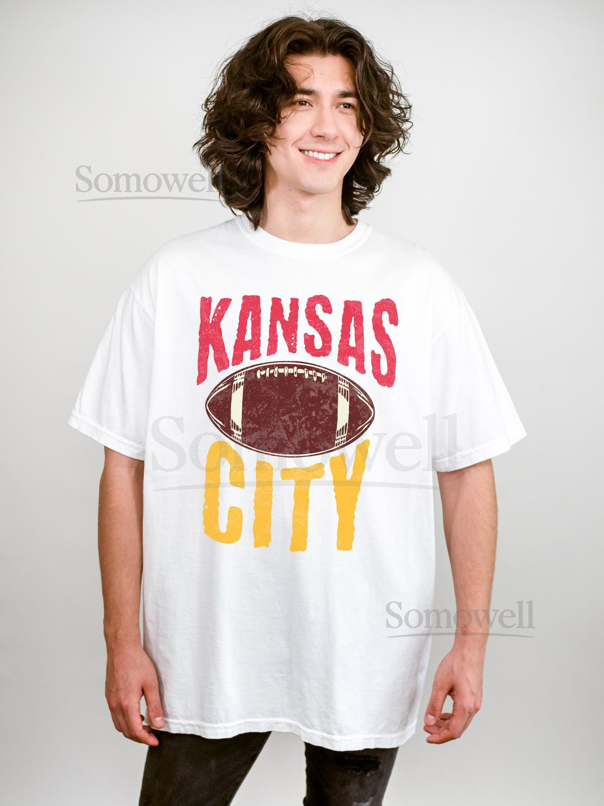 Kansas City Football Tee Unisex Shirt Vintage Style Kansas City Football Crewneck shirt Kansas City Gift Shirt Gift for Dad Fathers Day_371