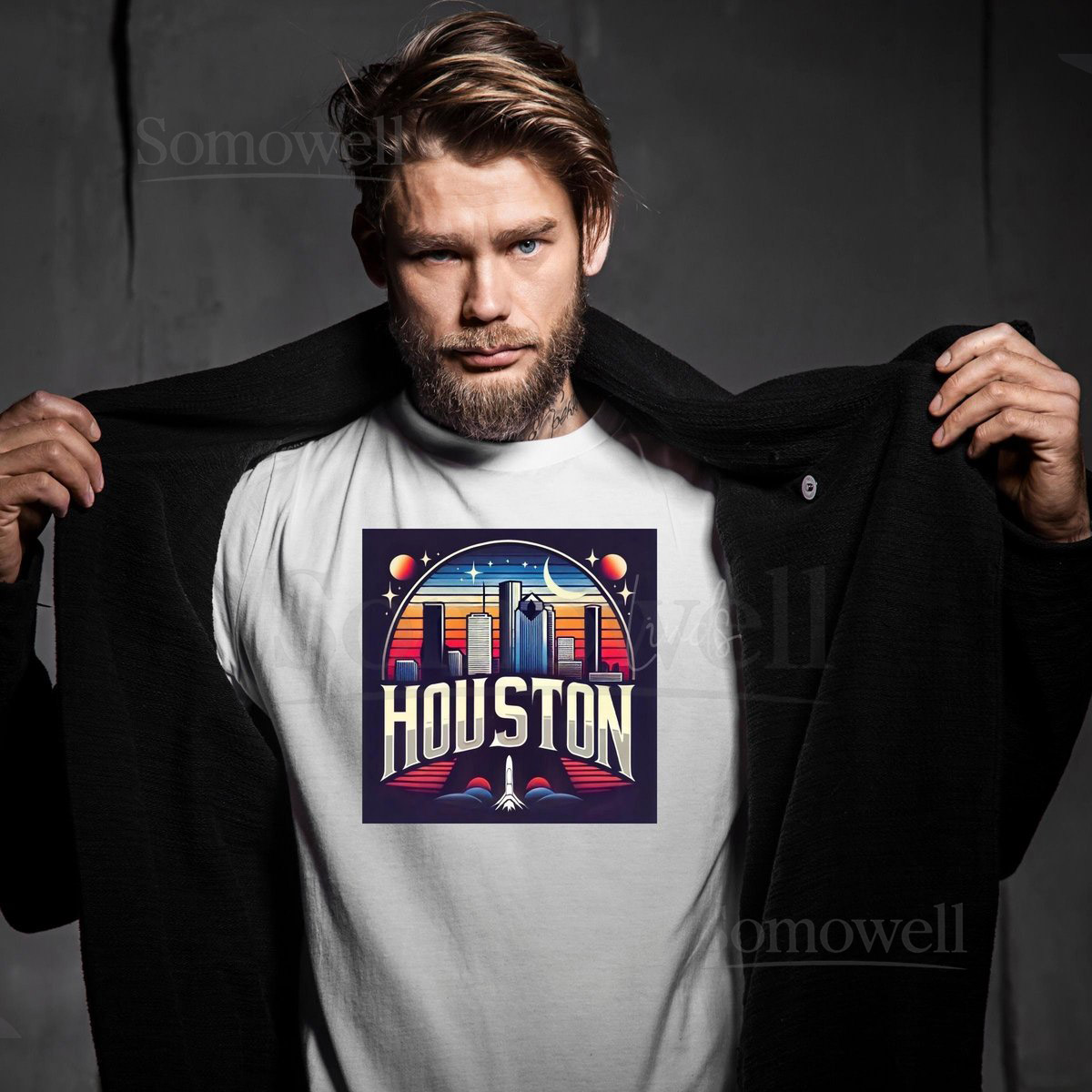 Houston Shirt Texas Tee Unique Texas Gift Best Unisex Graphic Tee Colorful Streetwear Shirt American Pride Shirt Skyline Shirt Best U_299