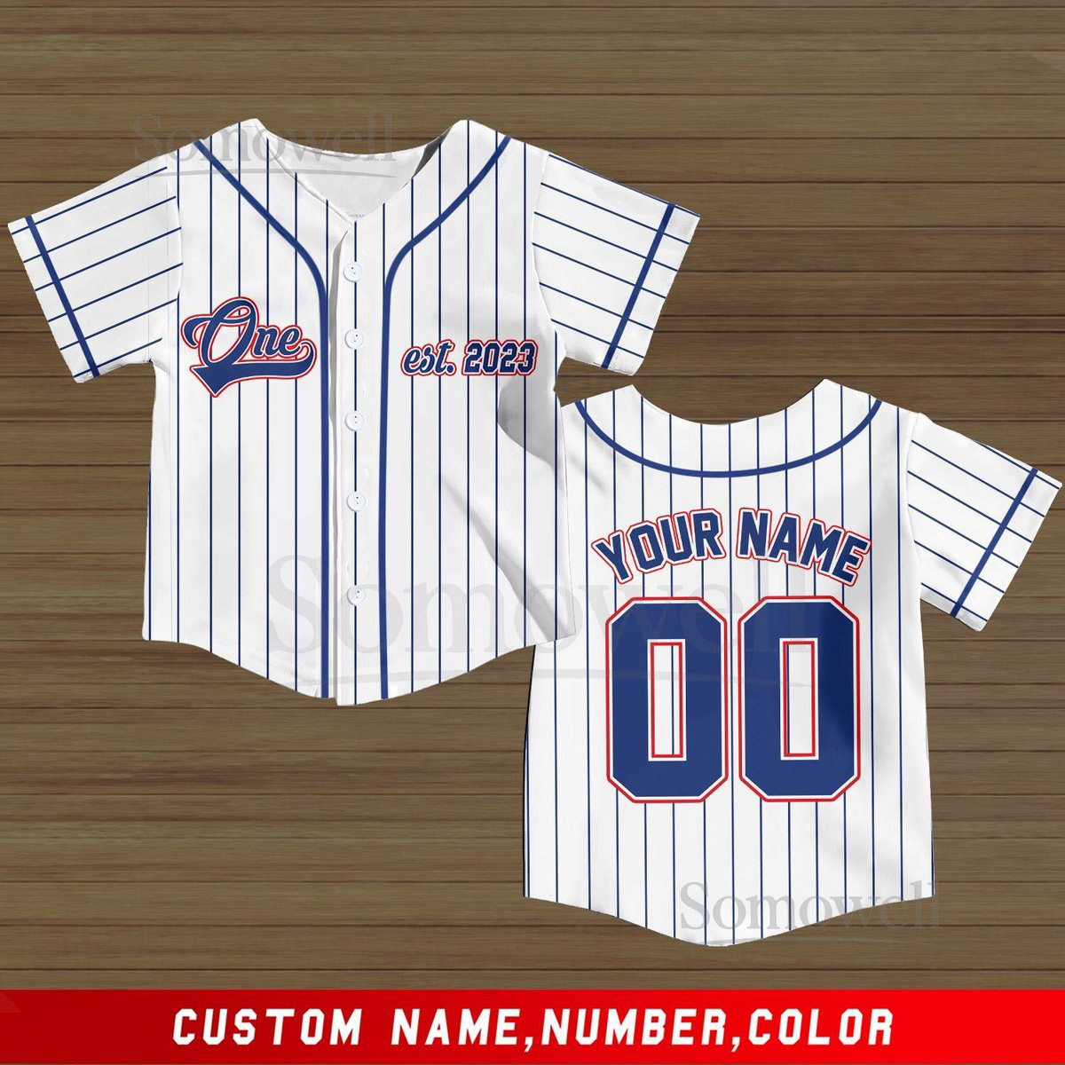 Personalized Baseball Jersey Rookie Year Kids Youth Baseball 1st 2nd 3rd birthday boy jersey custom birthday baseball Boys kids jerseys_029
