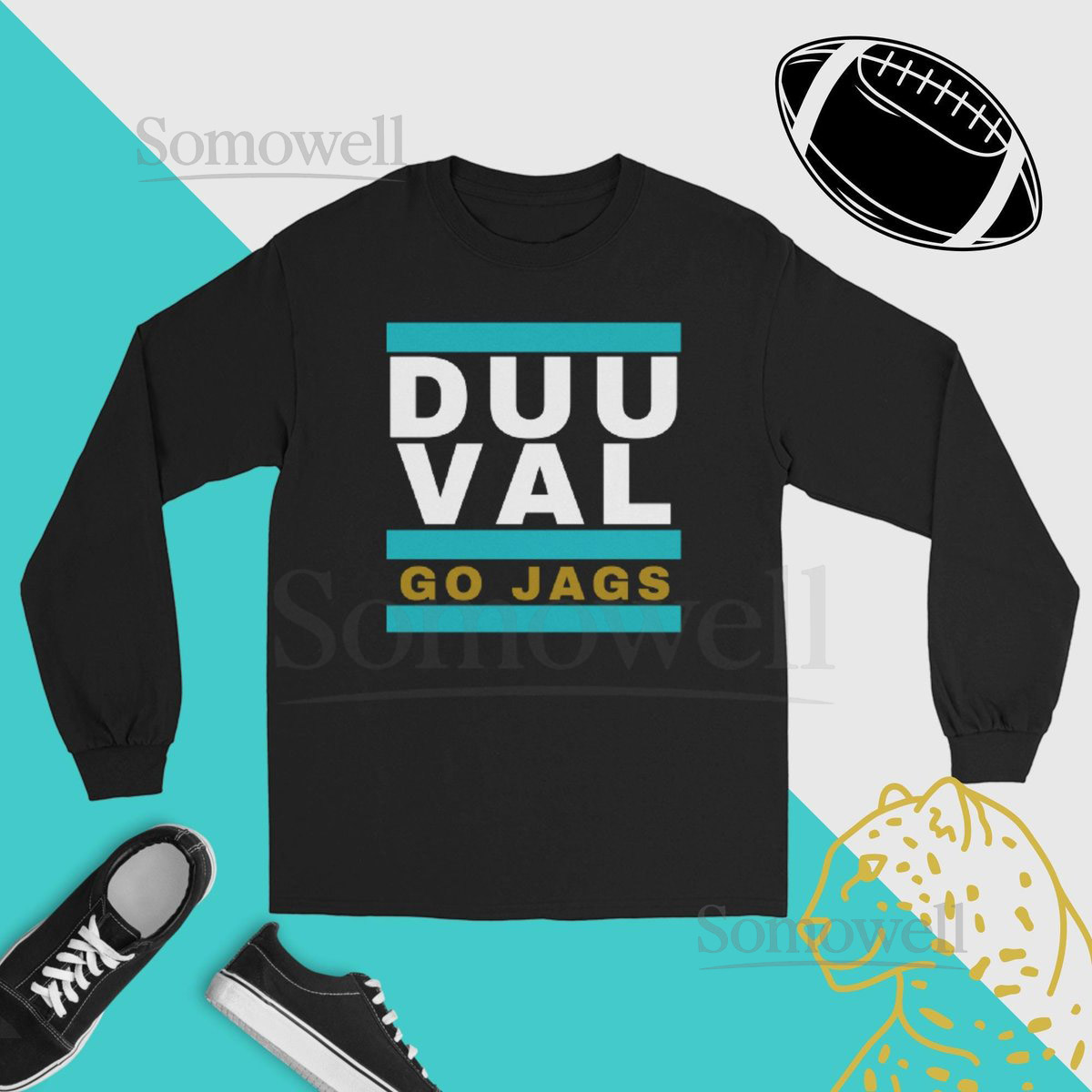 Duuuval Go Jaguars Long Sleeve T-Shirt Jacksonville FL Jaguars Football Jaguars Shirt Duval Jaguars Jacksonville _99