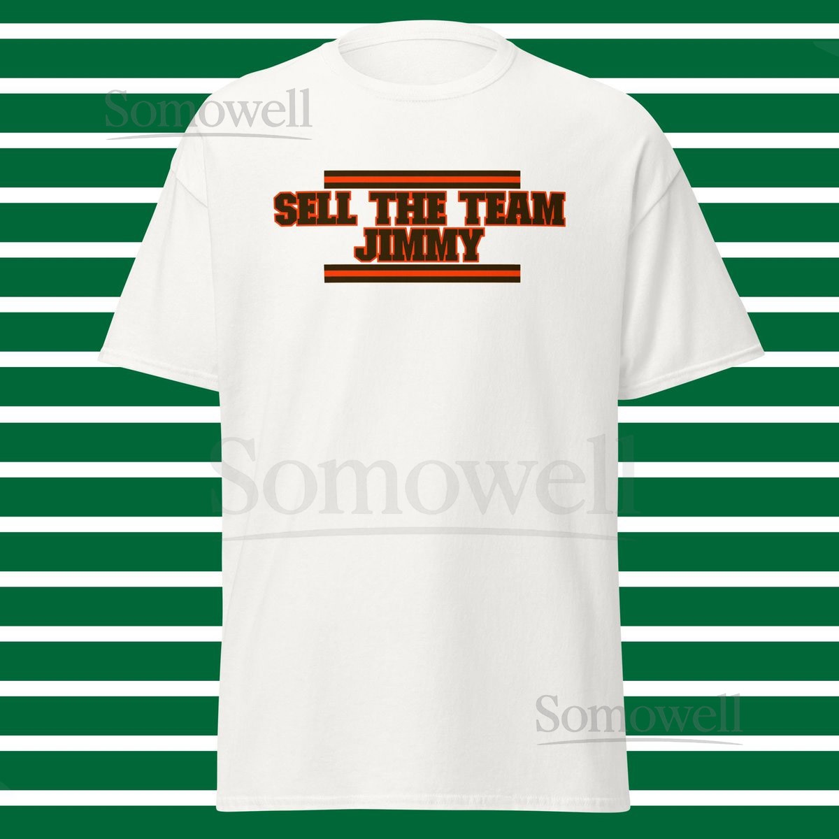 Cleveland Browns Inspired Sell The Team Jimmy parody funny T Shirt White_275