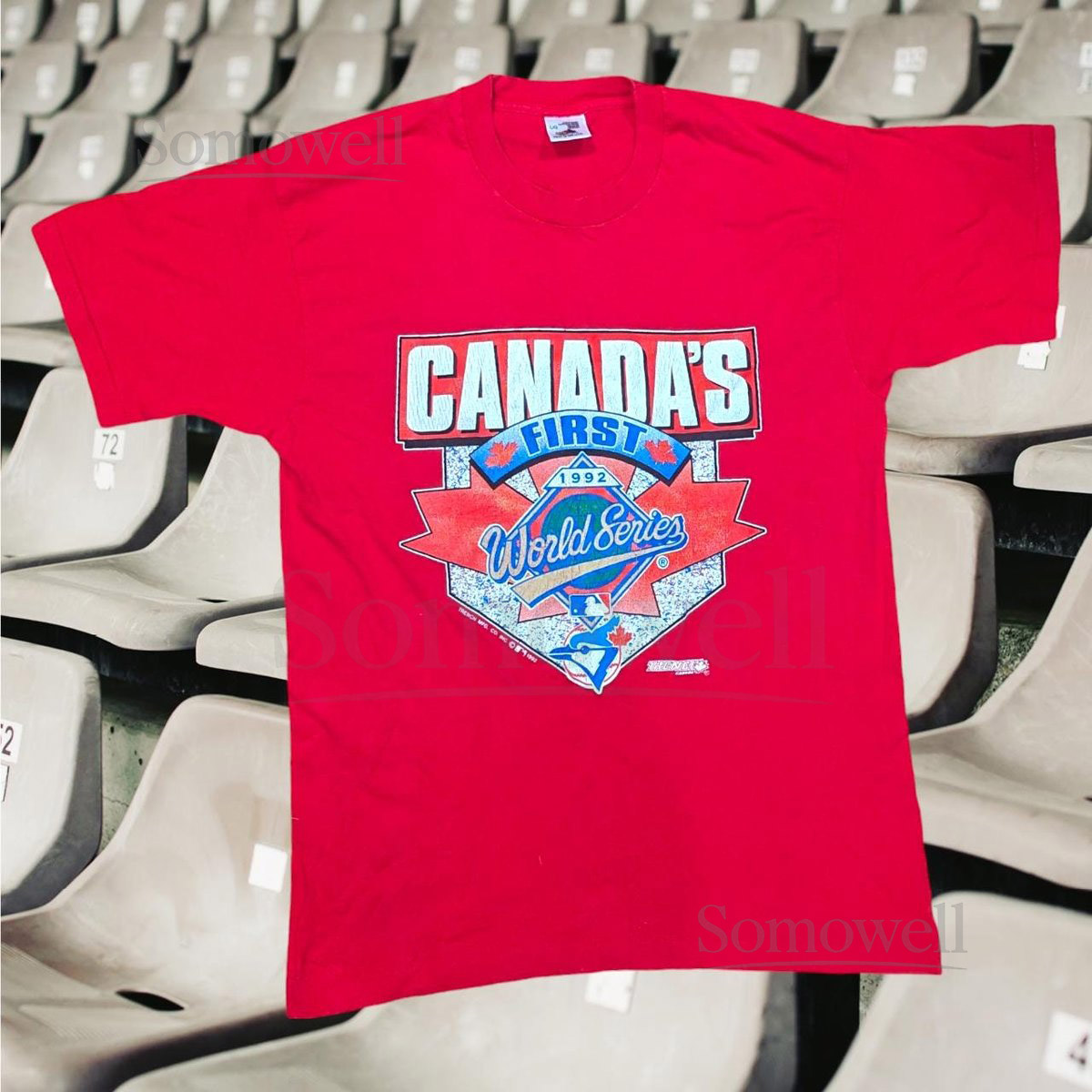 1992 Toronto Blue Jays quotCanada's First World Seriesquot T-Shirt_7