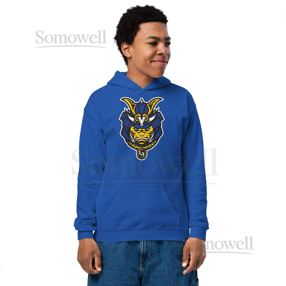 Los Angeles Rams Samurai Warrior Youth Hoodie_588