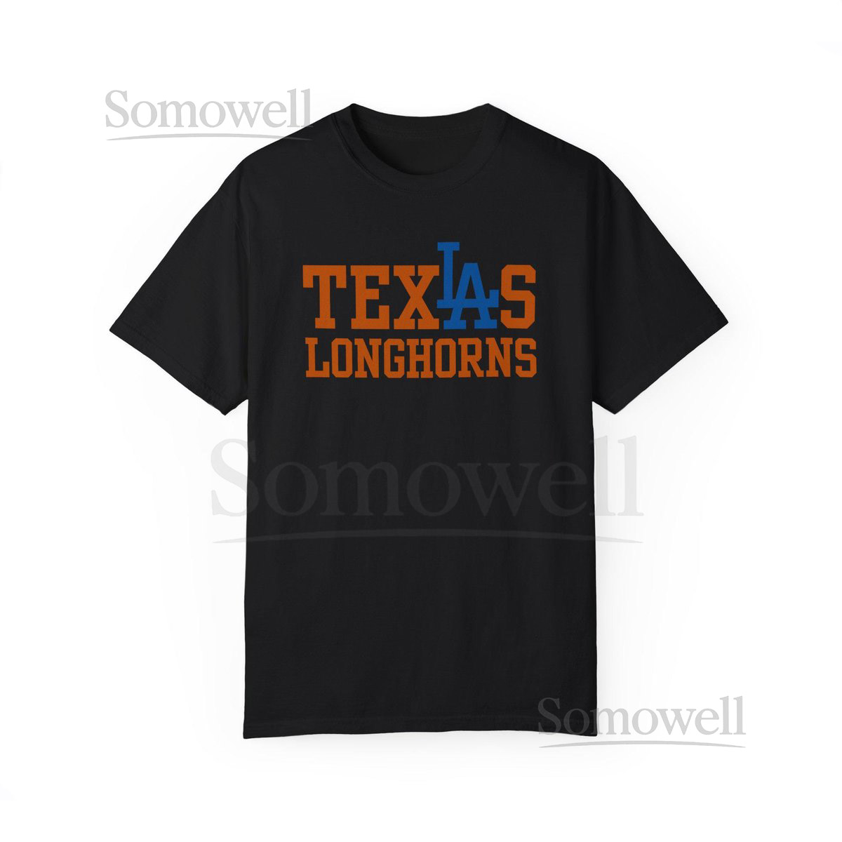 Texas Longhorns Meets LA Dodgers T-Shirt - Unique Design for Longhorns Fans in Los Angeles - Proud Texas Alumni Shirt_801