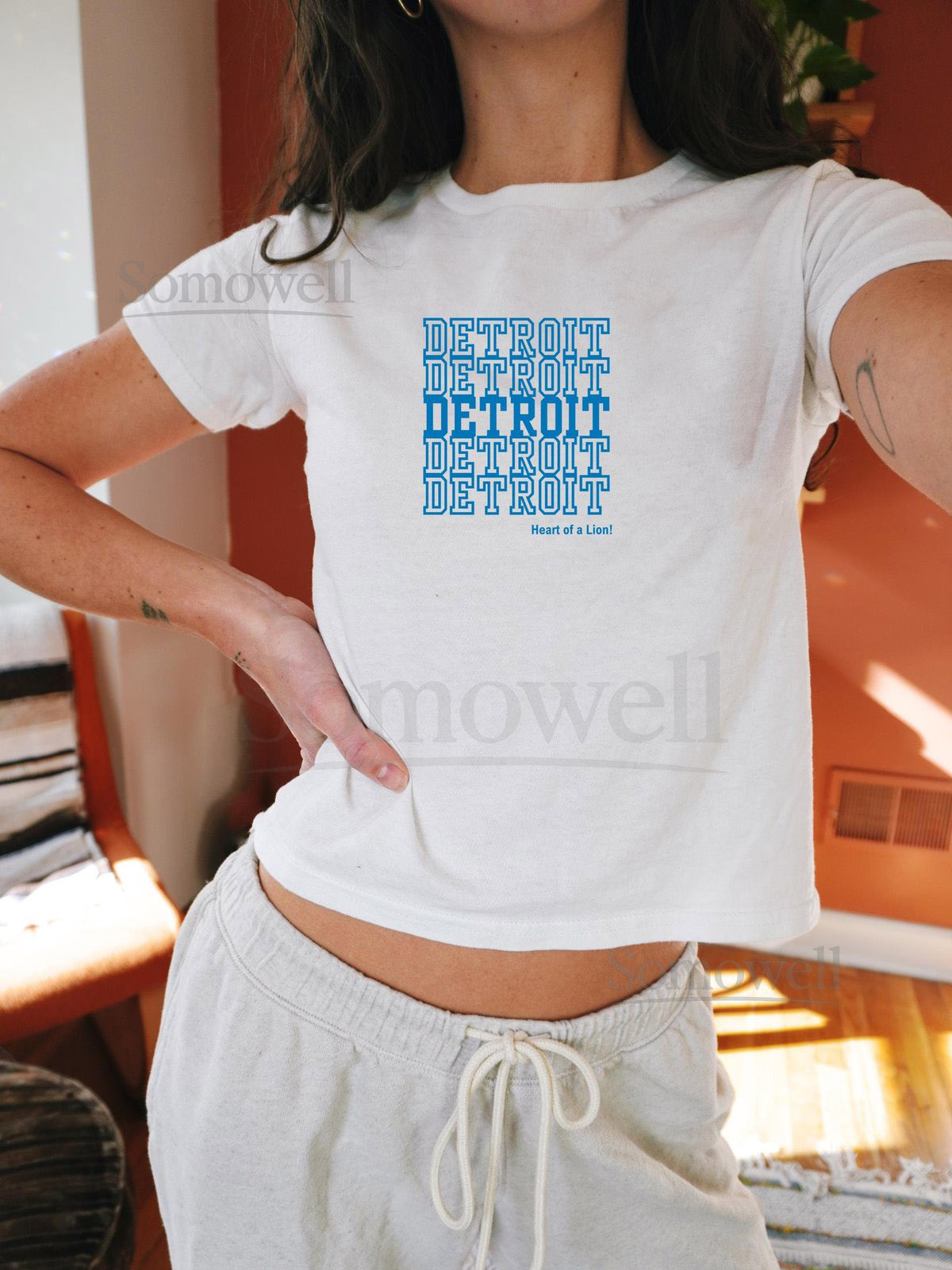 Detroit Baby TeeDetroit Shirt 90s Style Detroit Shirt Est. 1930 Shirt Detroit T-Shirt Detroit Football Baby Tee Detroit Football Tee_94