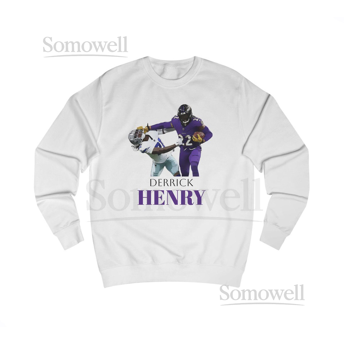 Derrick Henry Ravens Sweatshirt NFL Football Fan Apparel_614