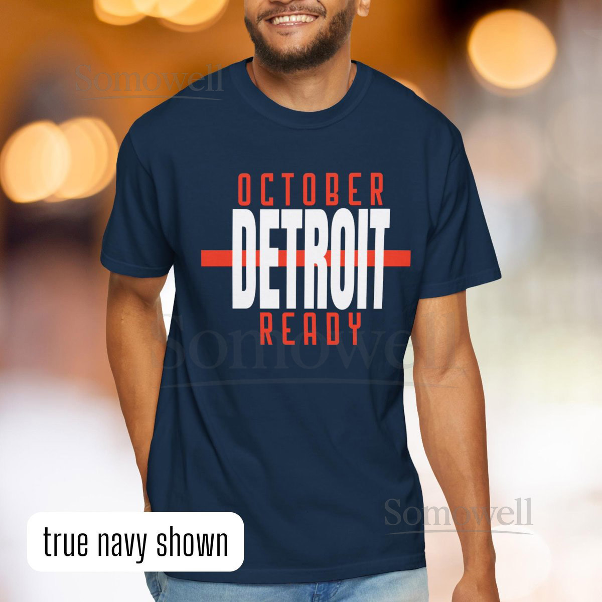 Detroit October Ready T-shirt Detroit Game Day Shirt Baseball Apparel Playoff Merch_201